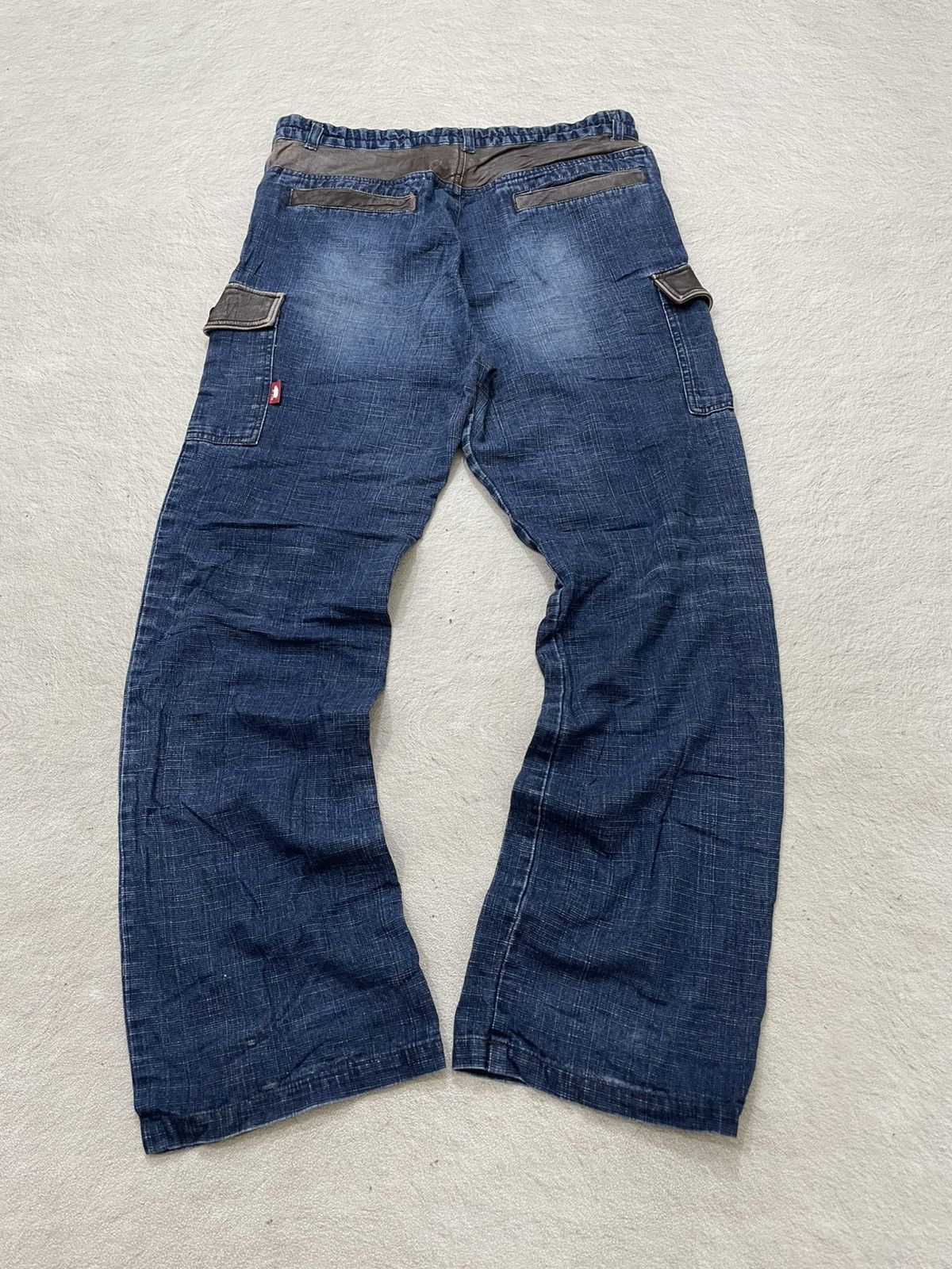 Japanese Brand 2000s Drug Japan Cargo Denim Washed Distressed Y2K Size US 32 / EU 48 - 7 Thumbnail