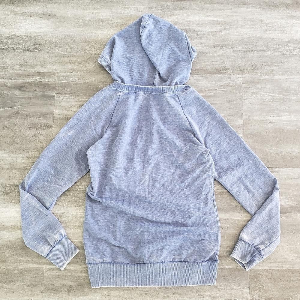Designer Blue Faded COF Hooded Zip Up Size M / US 6-8 / IT 42-44 - 2 Thumbnail