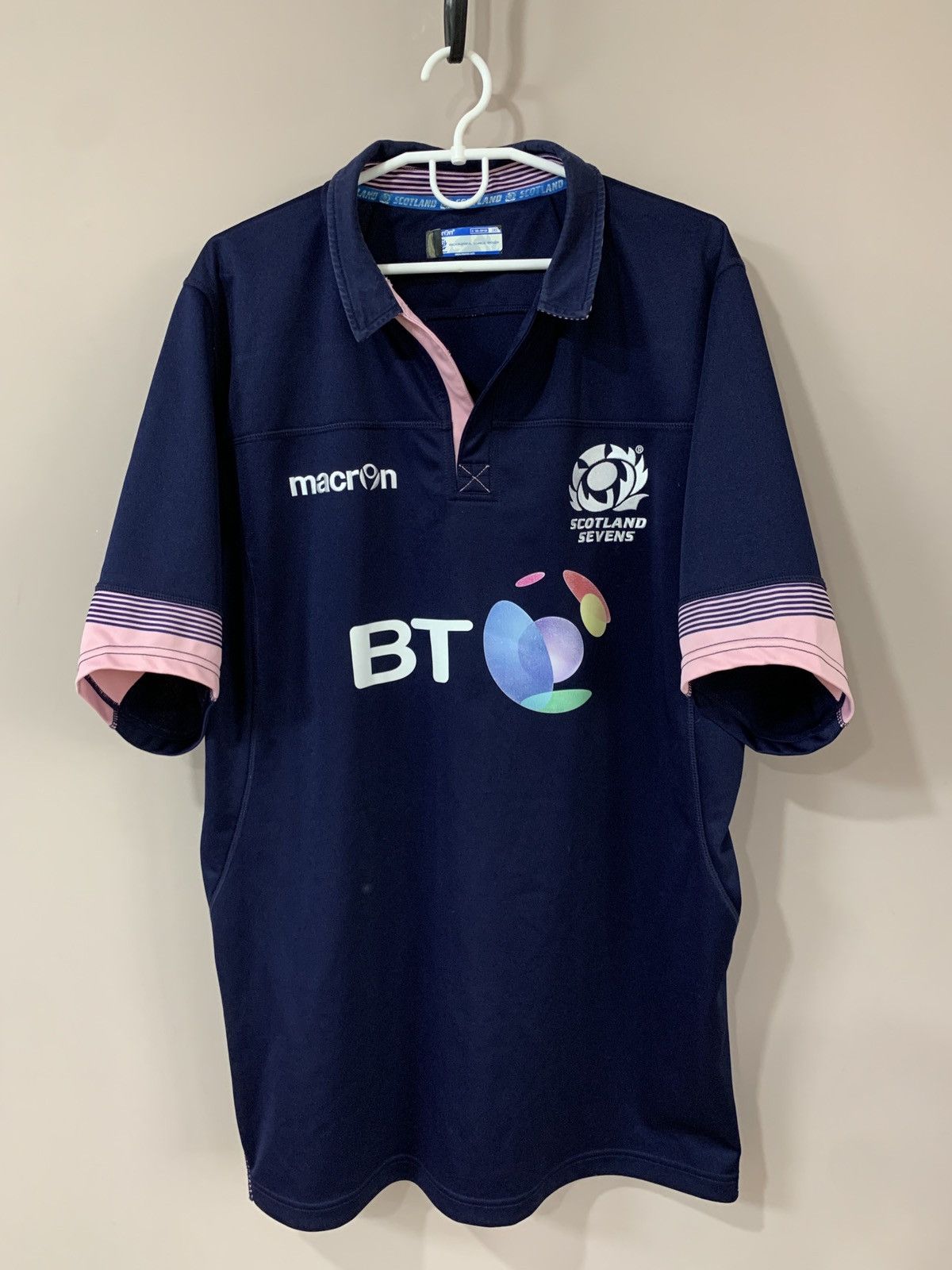 Macron Scotland Home Rugby Union Shirt Macron Soccer Size XXL Size US XXL / EU 58 / 5 - 1 Thumbnail