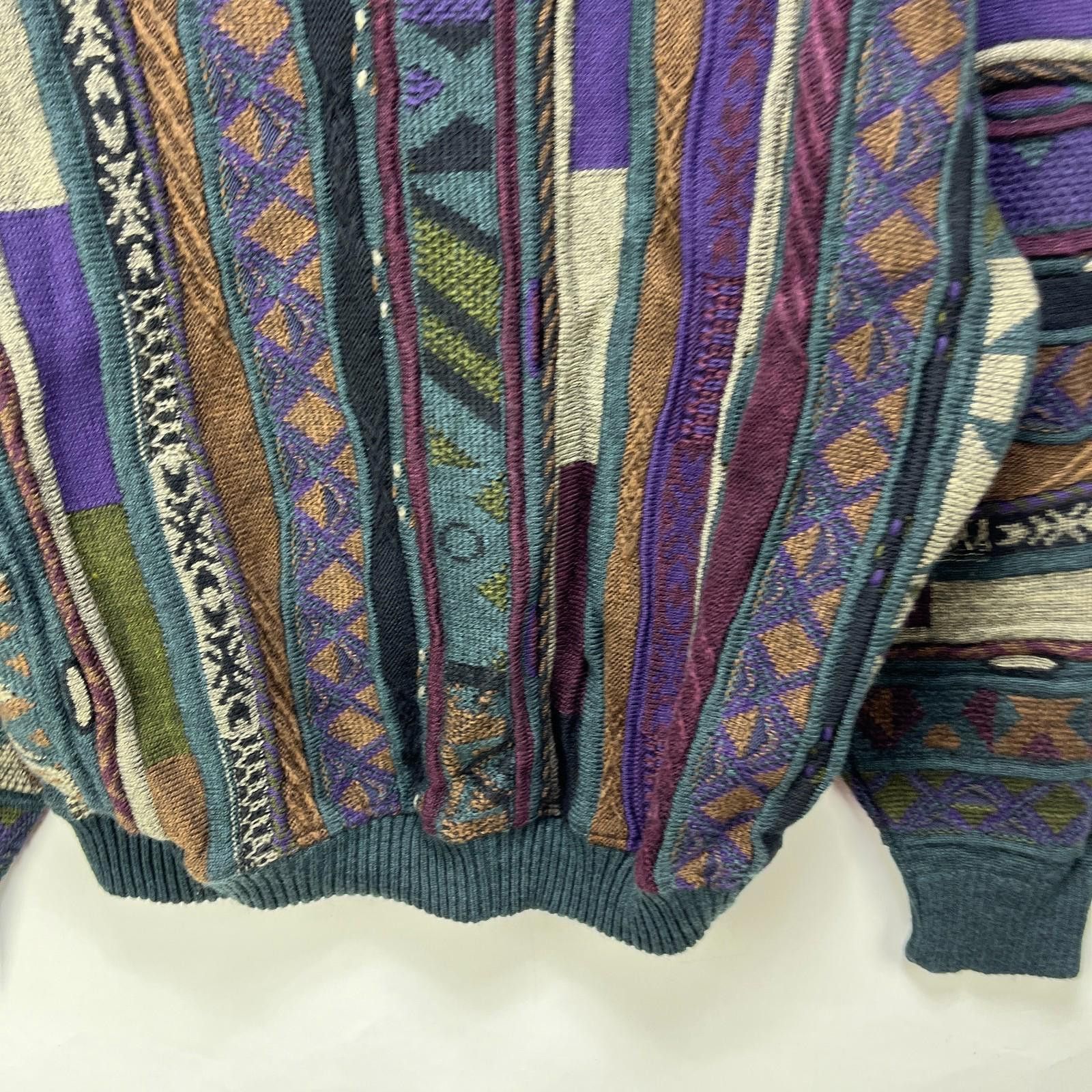 Cabelas Vintage 90s Tosani Coogi Style 3D Knit Sweater Size Medium Size US XL / EU 56 / 4 - 9 Thumbnail
