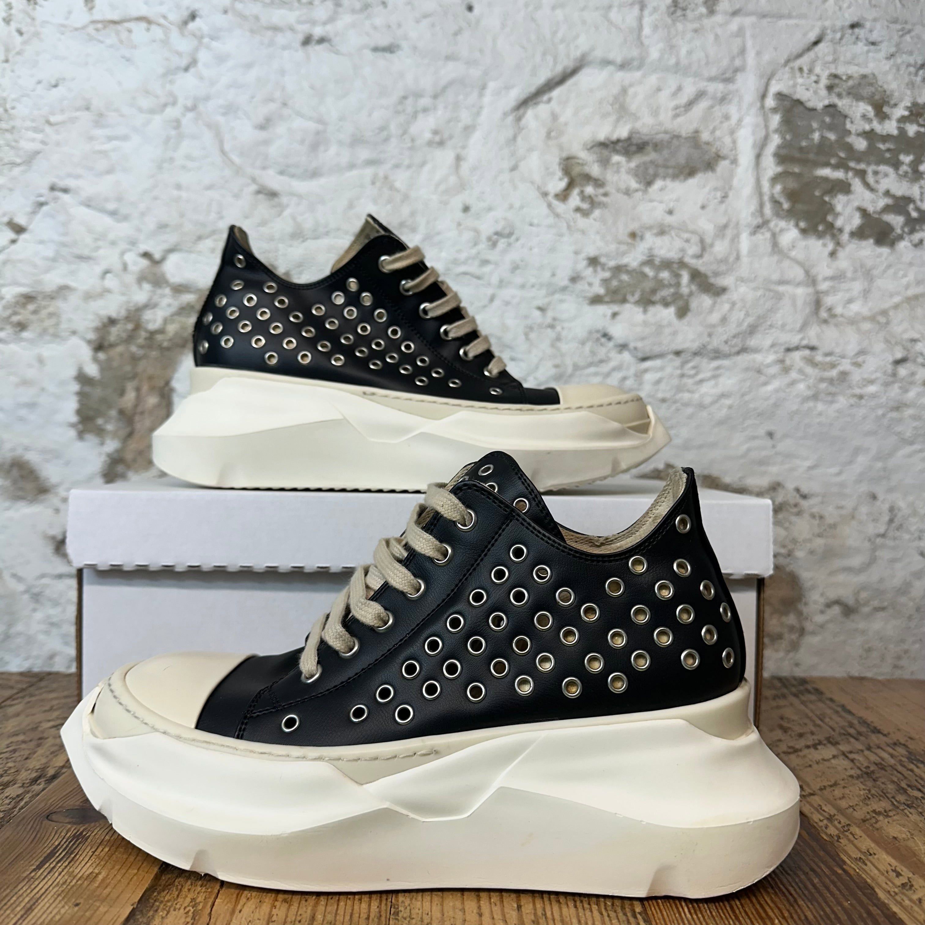 Rick Owens Rick Owens Abstract Eyelette Black Milk Sneaker Sz 6 (38) Size US 6 / EU 39 - 1 Thumbnail