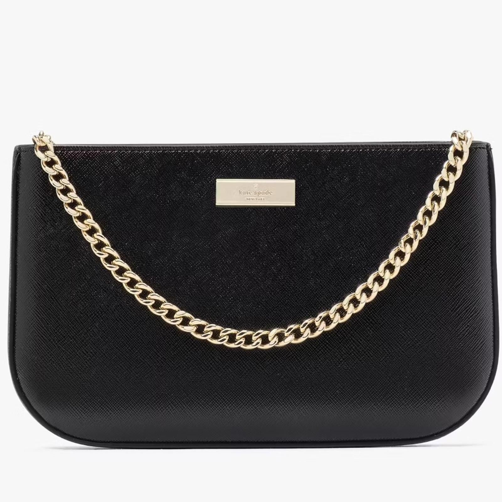 Other Kate Spade Kenzie Lilly Pochette Glitter Black Clutch Size ONE SIZE - 1 Thumbnail