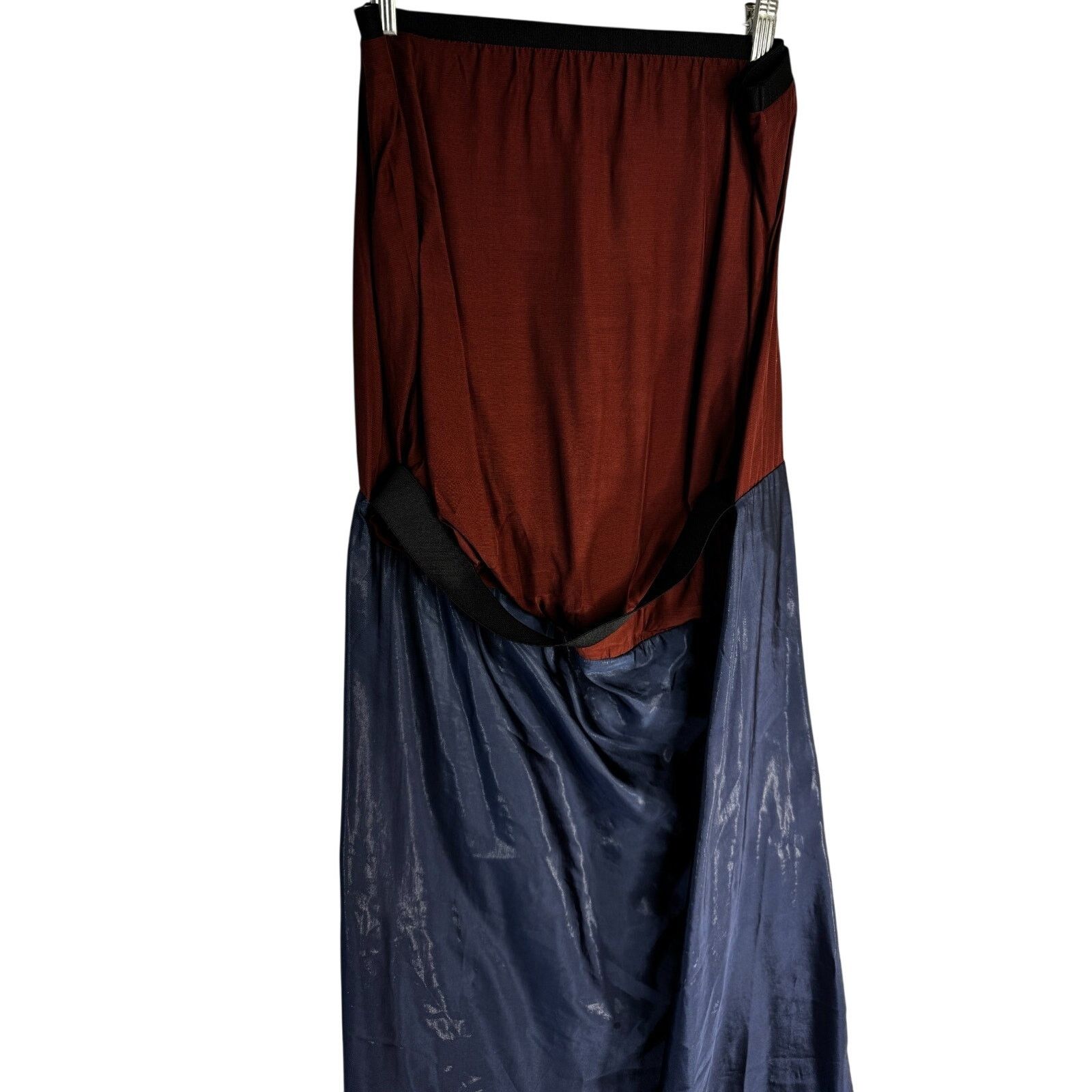 Marni Marni Dress Blue Burgundy Strapless Made Italy Strap size 44 Size XL / US 12-14 / IT 48-50 - 9 Thumbnail
