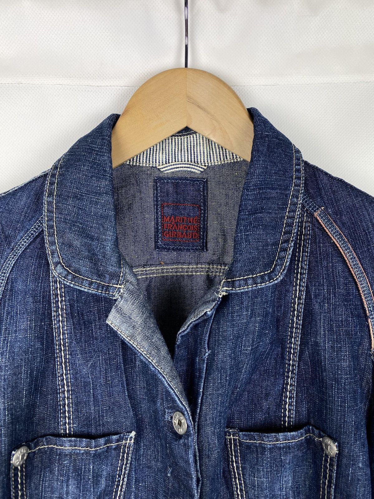 Marithe + Francois Girbaud Marithe Francois Girbaud ladies avant-garde denim jacket Size M / US 6-8 / IT 42-44 - 8 Thumbnail