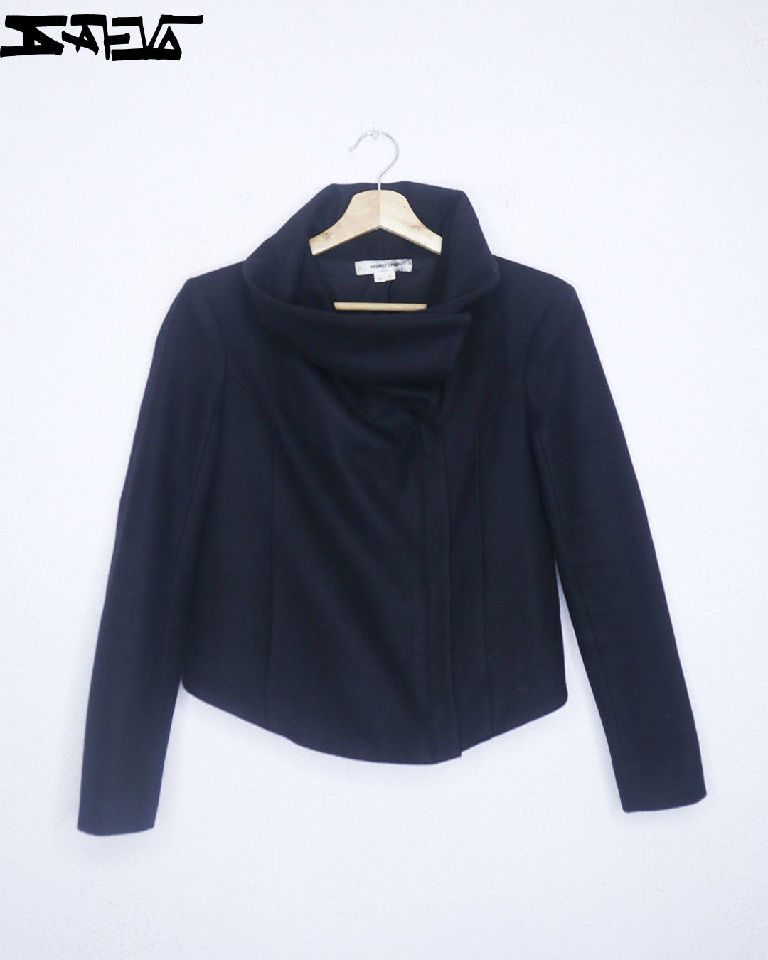 Helmut Lang Helmut Lang Asymmetric Black Jacket Size S / US 4 / IT 40 - 3 Thumbnail