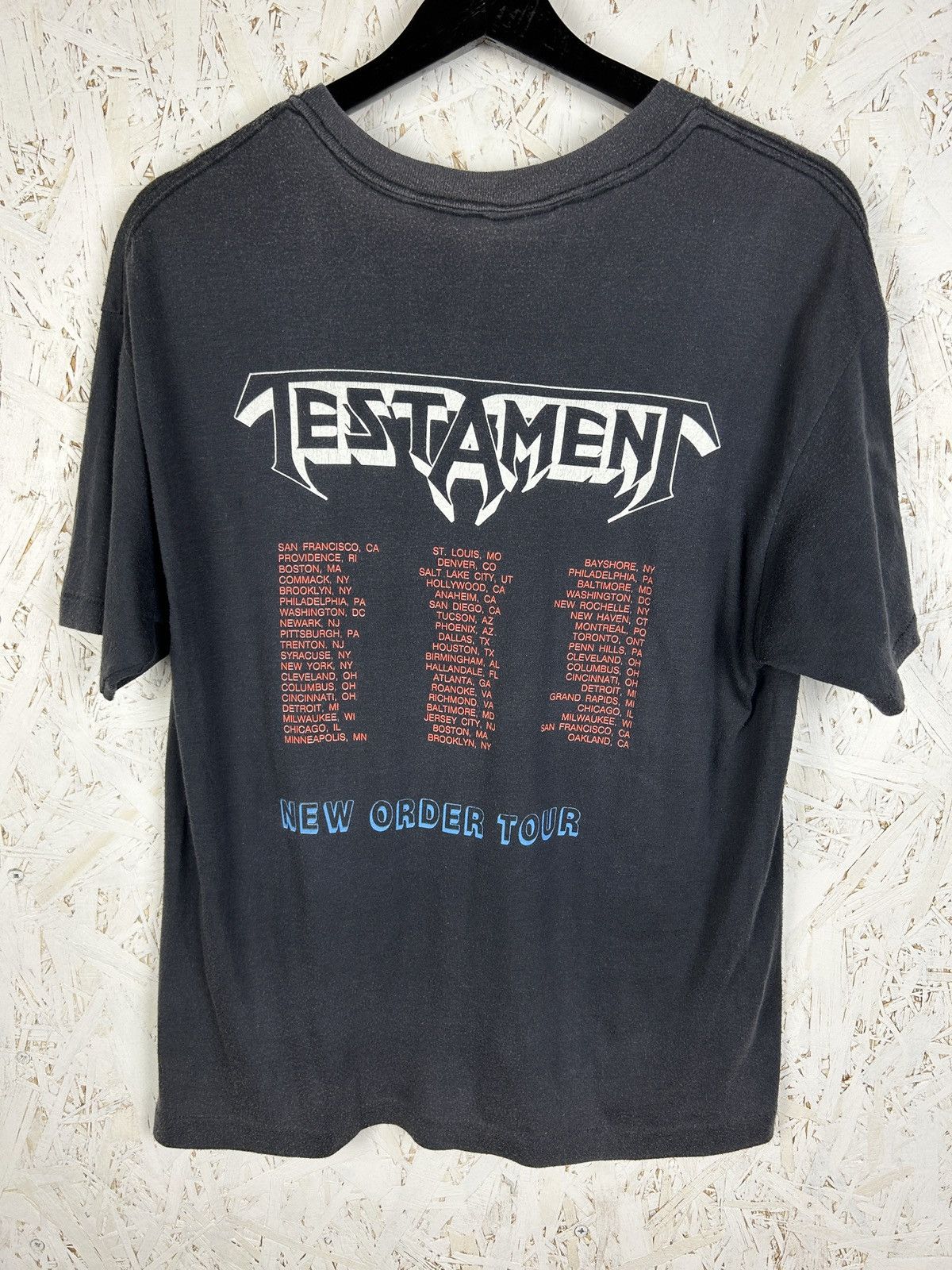Band Tees 80s Testament 1988 The New Order Thrash Metal T-Shirt ~M Size US M / EU 48-50 / 2 - 6 Thumbnail