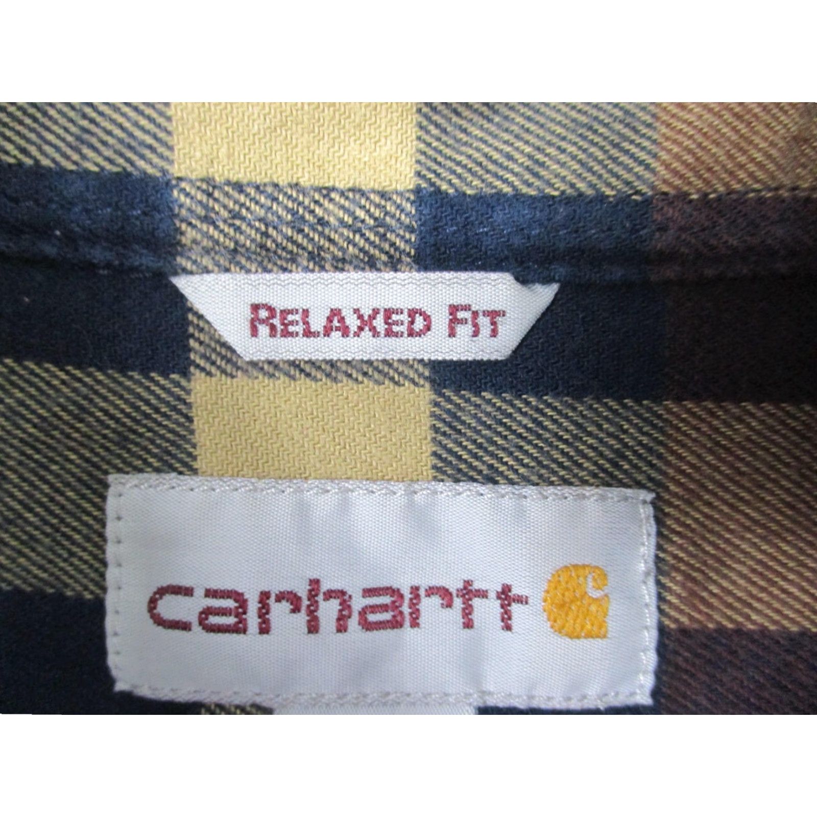 Carhartt Carhartt Shirt Mens XL Blue Plaid Flannel Button-Up Relaxed Fit 103820 Long Sleeve Pocketed Size US XL / EU 56 / 4 - 4 Thumbnail