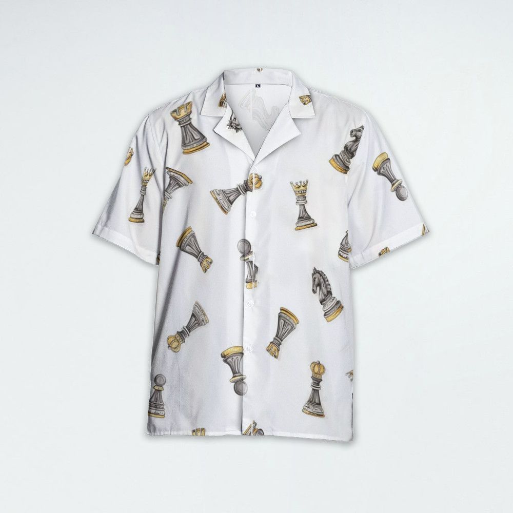 Designer × The Unbranded Brand Chess Motif Shirt | Bold Graphic Print Statement Piece Size US S / EU 44-46 / 1 - 1 Thumbnail