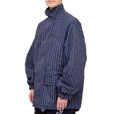Balenciaga o1y1224 Oversized Logo Jacket in Blue Size US L / EU 52-54 / 3 - 2 Thumbnail