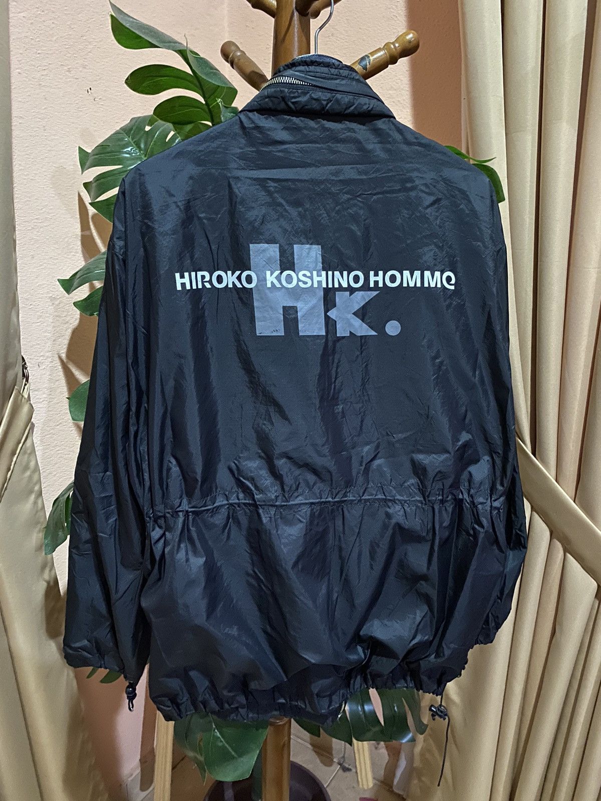 Hiroko Koshino Homme Vintage Hiroko Koshino Homme Black Nylon Jacket – Minimalist Size US M / EU 48-50 / 2 - 3 Thumbnail
