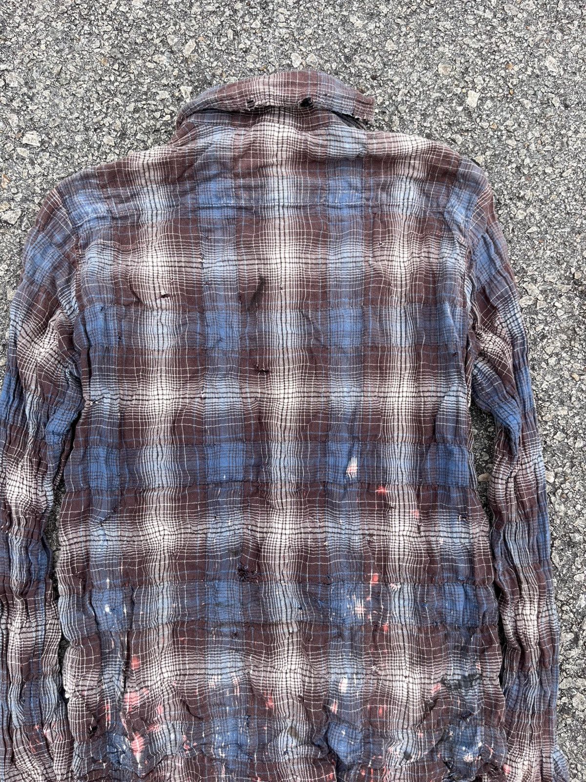 Pledge Distressed flannel button down by pledge Size US M / EU 48-50 / 2 - 8 Thumbnail