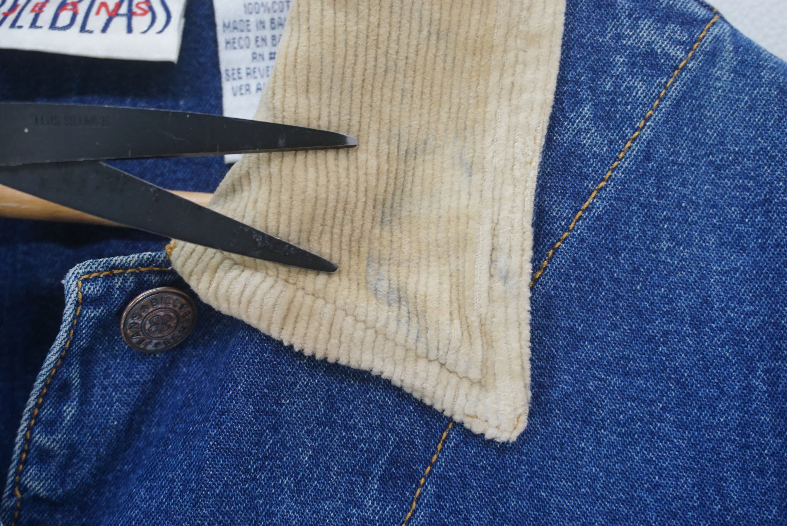 Bill Blass Bill Blass Denim Trucker Hunting Jacket Corduroy Collar Size M / US 6-8 / IT 42-44 - 4 Thumbnail