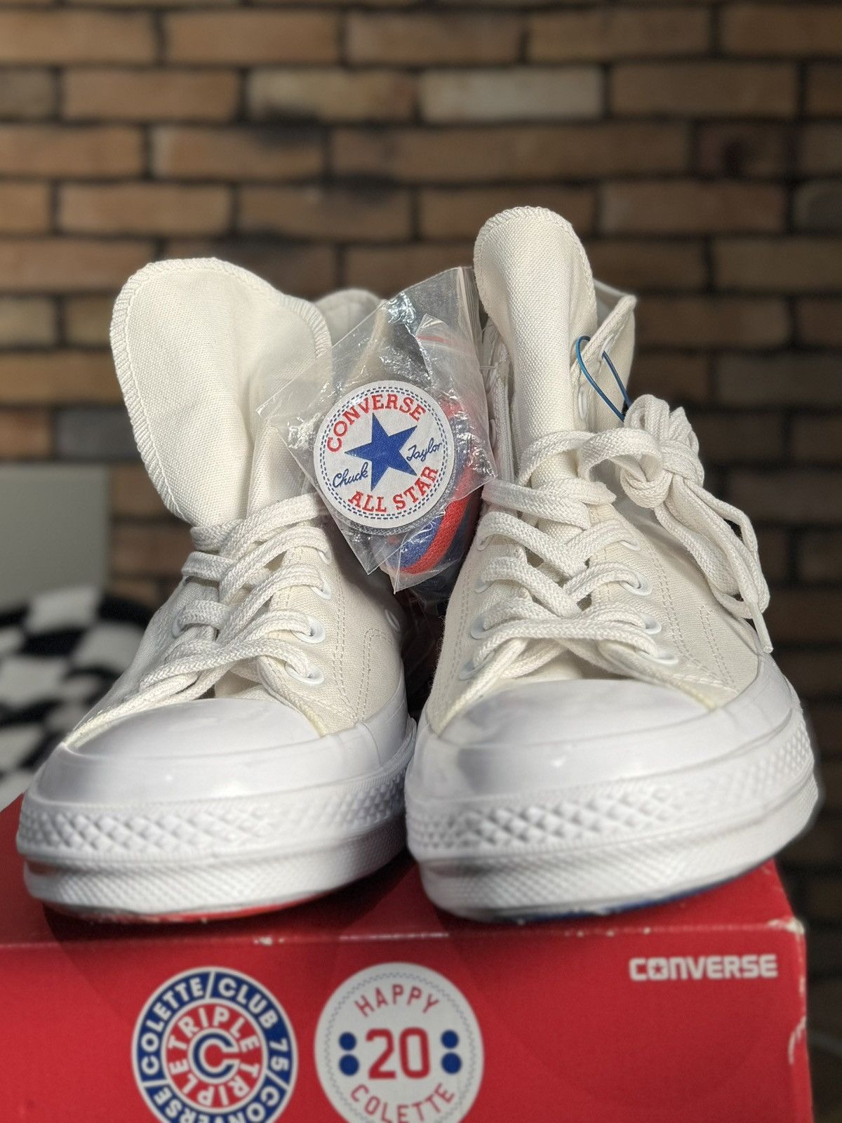 Colette CONVERSE X COLETTE PARIS CHUCK TAYLOR EDITION CLUB 75 Size US 11 / EU 44 - 2 Thumbnail