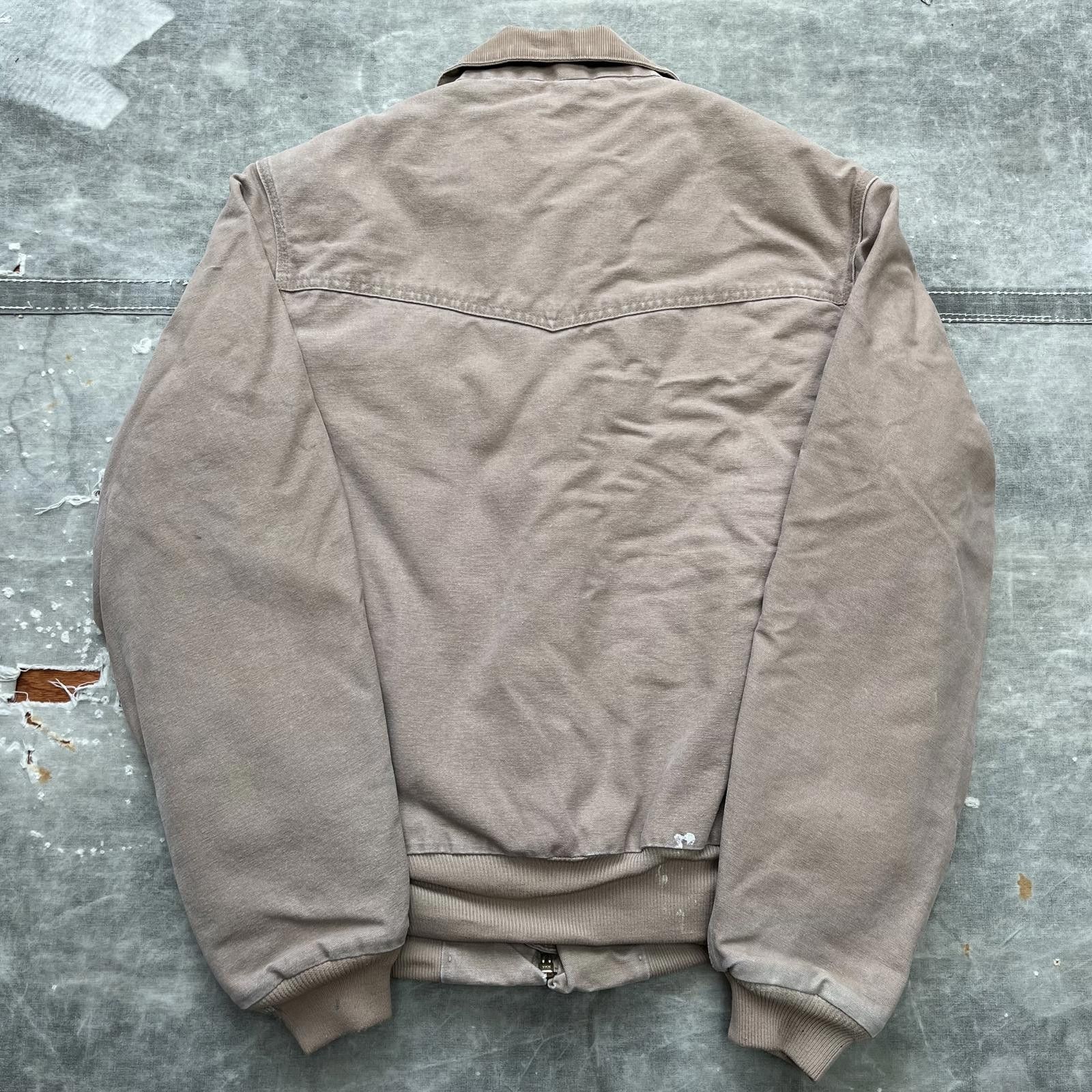 Carhartt × Vintage Vintage Santa Fe Beige Tan Carhartt Paint Splatter Jacket Size US L / EU 52-54 / 3 - 4 Thumbnail