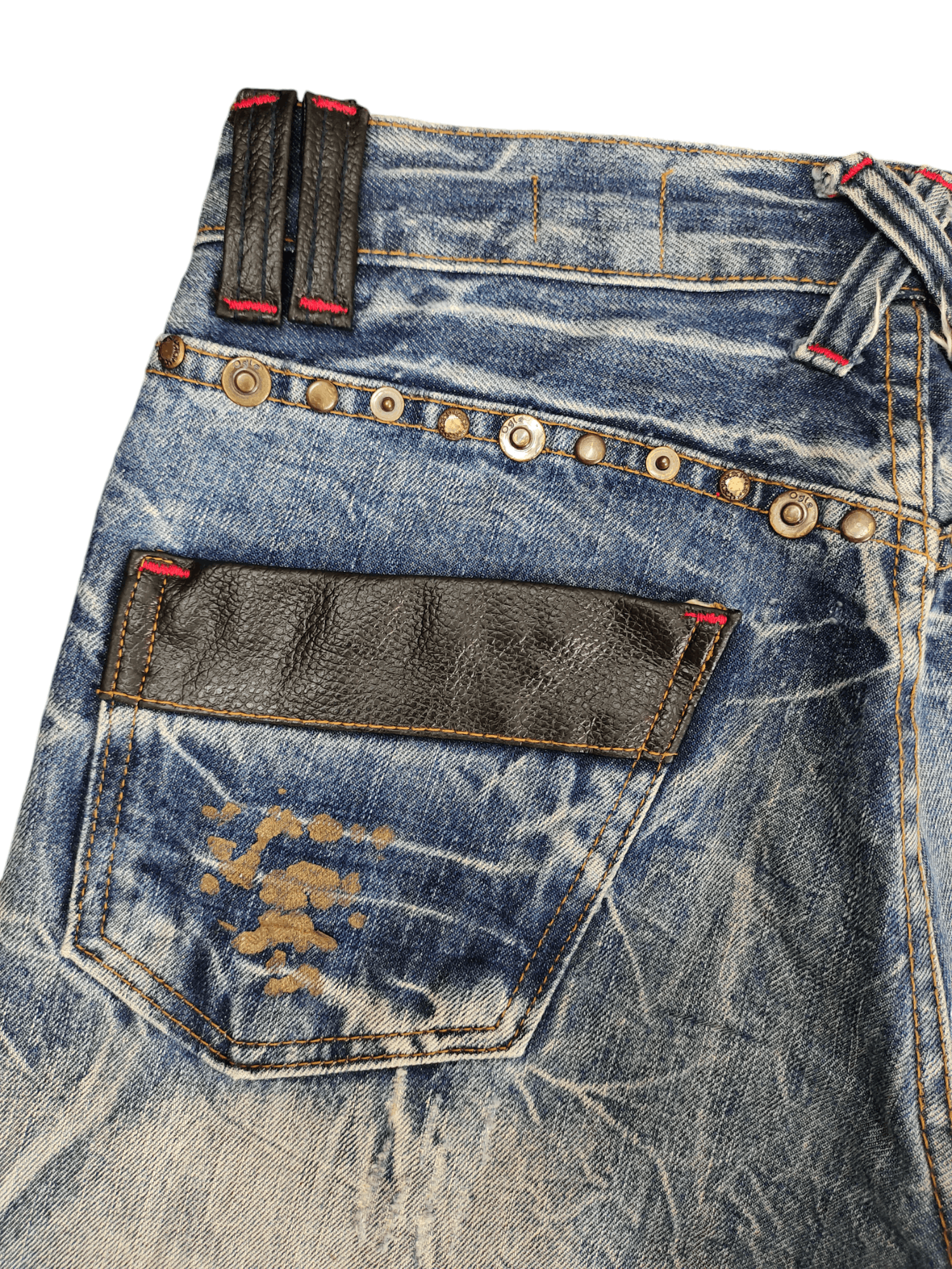 Hysteric Glamour Flare Jeans Legend Of Glamour Studded Distress Denim Bootcut Size US 30 / EU 46 - 18 Thumbnail