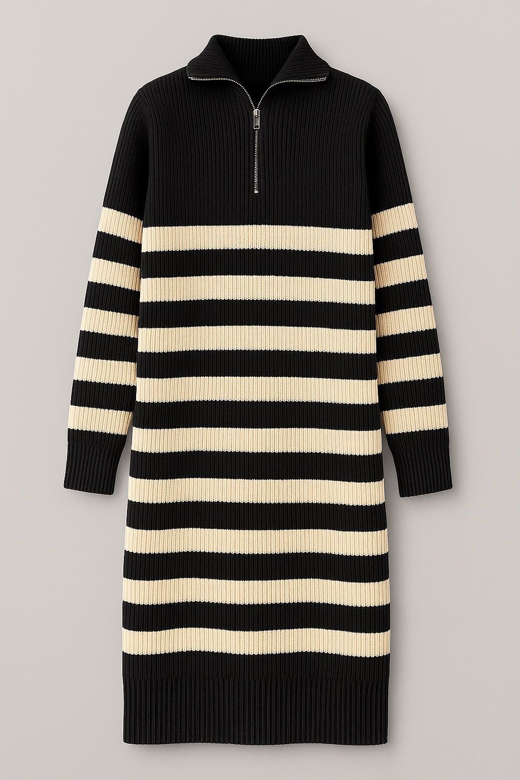 Other Midnight Linea Zip Knit Dress Size ONE SIZE - 2 Thumbnail