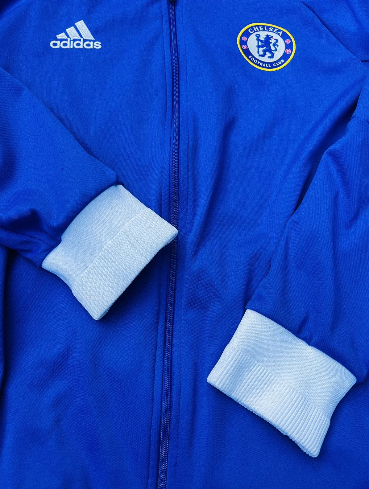 Adidas × Chelsea Soccer ADIDAS CHELSEA Warmup Jacket Size US XL / EU 56 / 4 - 5 Thumbnail