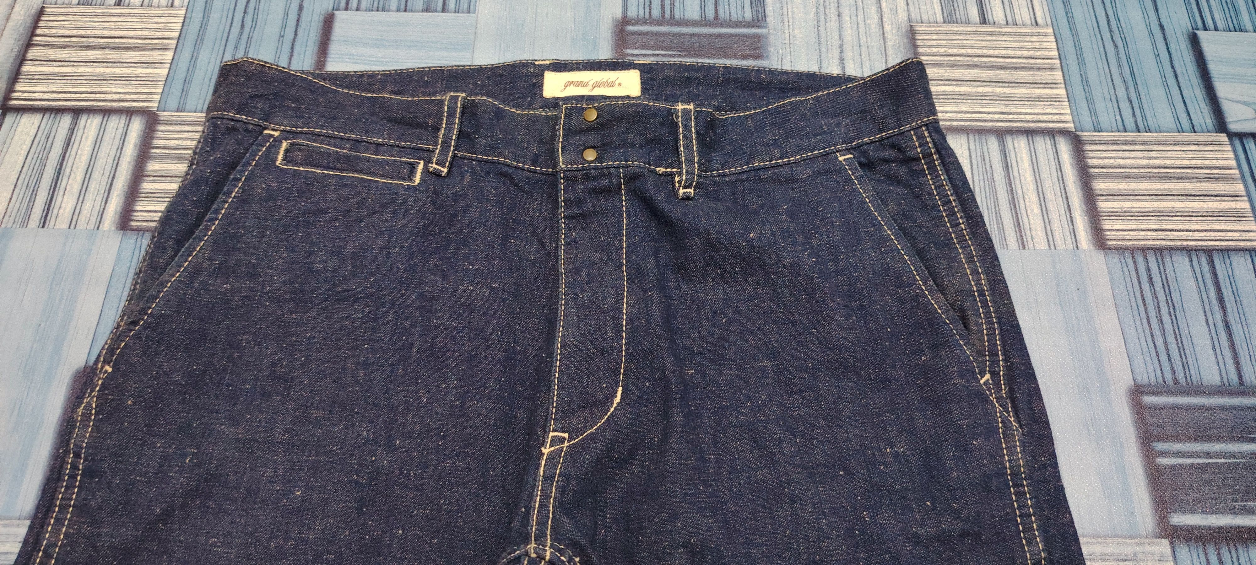 Japanese Brand Rare!!! Japanese Grand global jeans With buckle Size US 32 / EU 48 - 3 Thumbnail