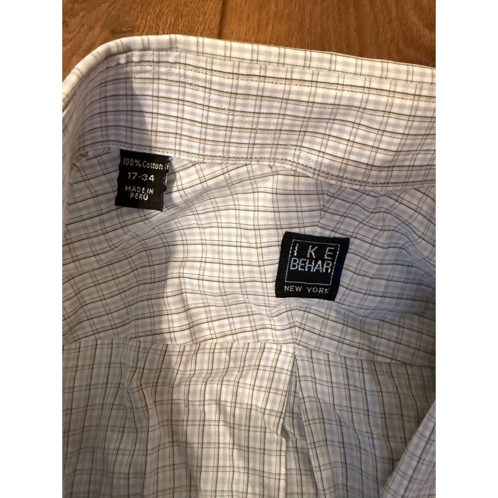 Ike Behar Ike behar mens dress shirt size 17 34 Size US L / EU 52-54 / 3 - 2 Thumbnail