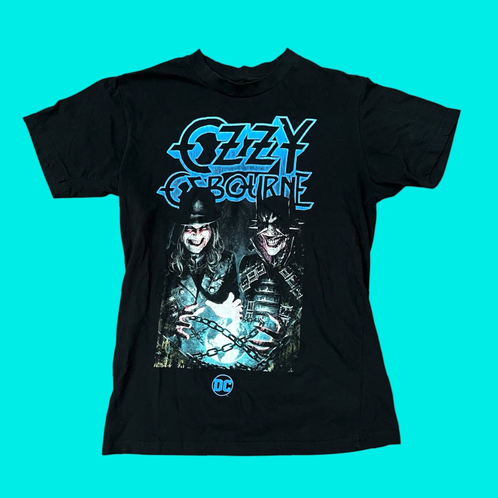 Vintage VINTAGE Ozzy Osbourne DC Comics T Shirt Mens Small Black Batman Metal Graphic Band Size US S / EU 44-46 / 1 - 1 Thumbnail