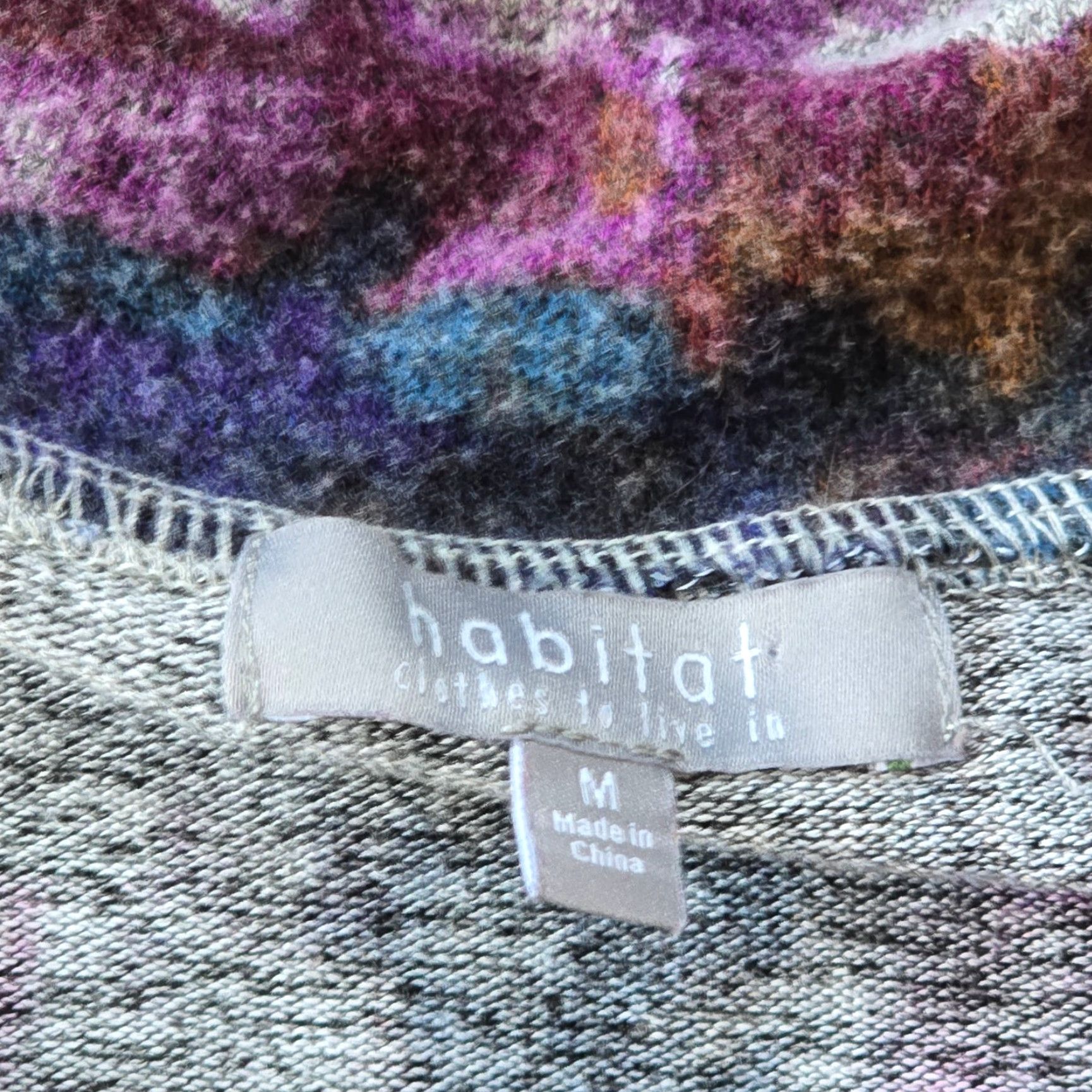 Habitat Habitat Sweater Top Womens Medium Pink Tie Neck Stretch Long Sleeve Casual Artsy Size M / US 6-8 / IT 42-44 - 4 Thumbnail