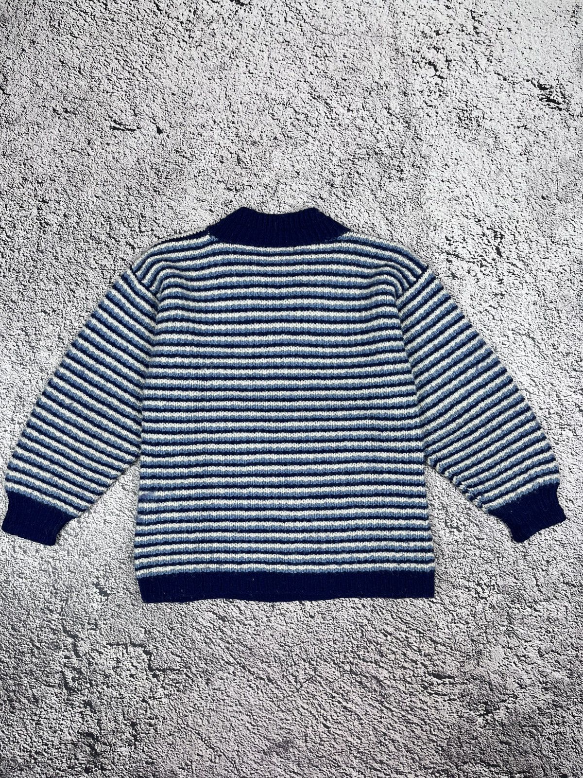 Missoni Missoni Uomo Striped Wool Sweater Blue Italy Vintage Size US M / EU 48-50 / 2 - 7 Thumbnail
