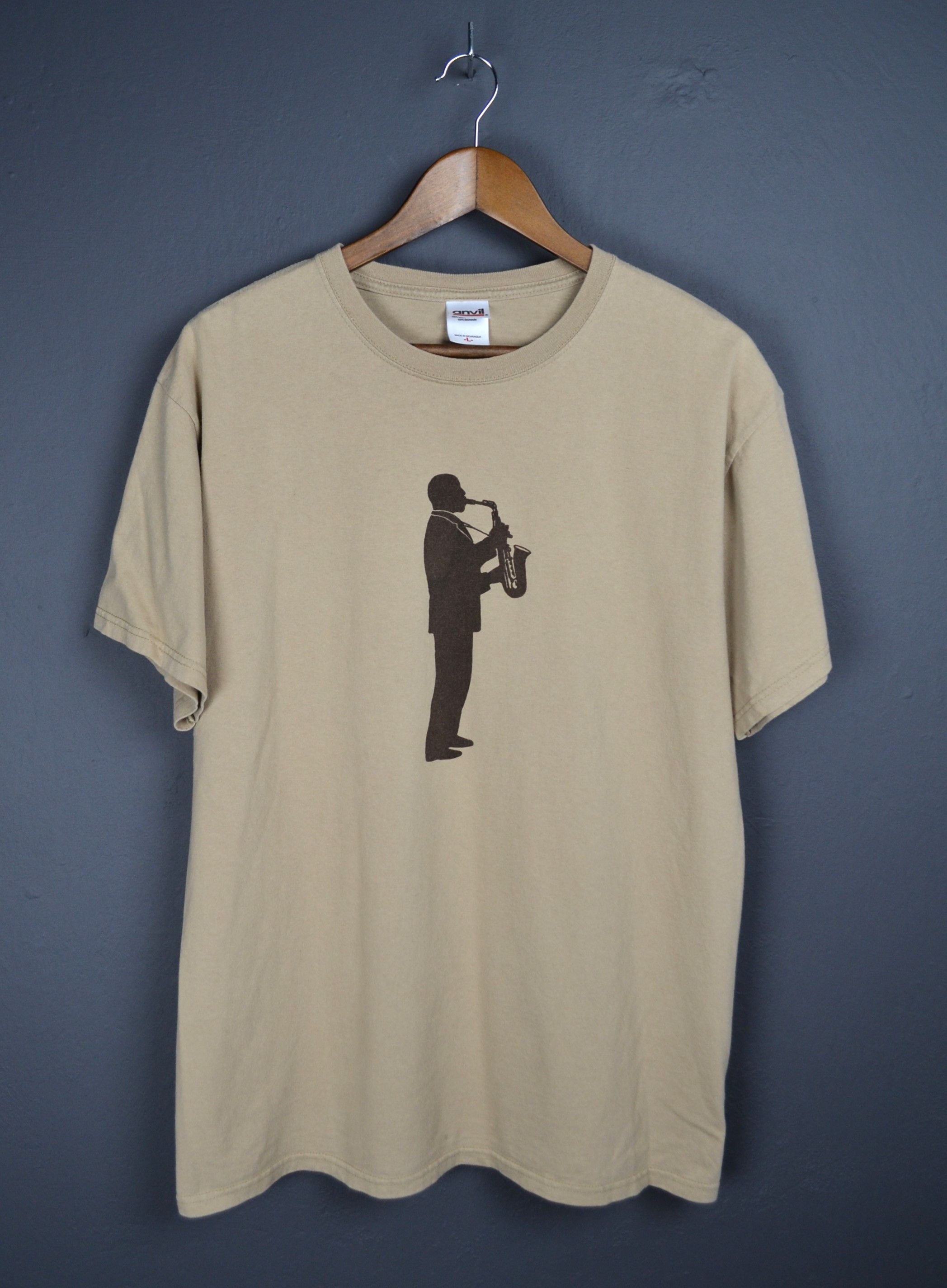 Band Tees Vintage Bill Peaks NYC T-Shirt Graphic Art L Saxophone Size US L / EU 52-54 / 3 - 1 Thumbnail