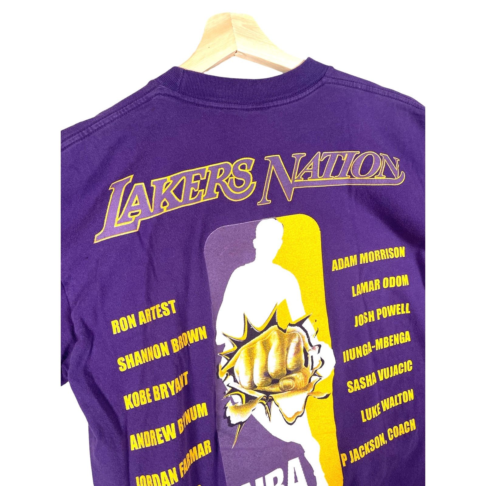 NBA × Vintage 2000's Los Angeles Lakers "Iron Men" T-Shirt Size US L / EU 52-54 / 3 - 8 Thumbnail