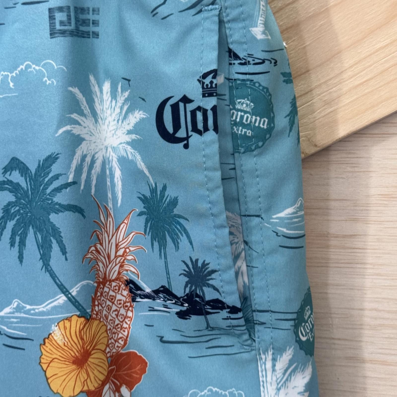 Other Corona Beer Swim Trunks Men's Large Board Shorts Mesh Size US 34 / EU 50 - 7 Thumbnail