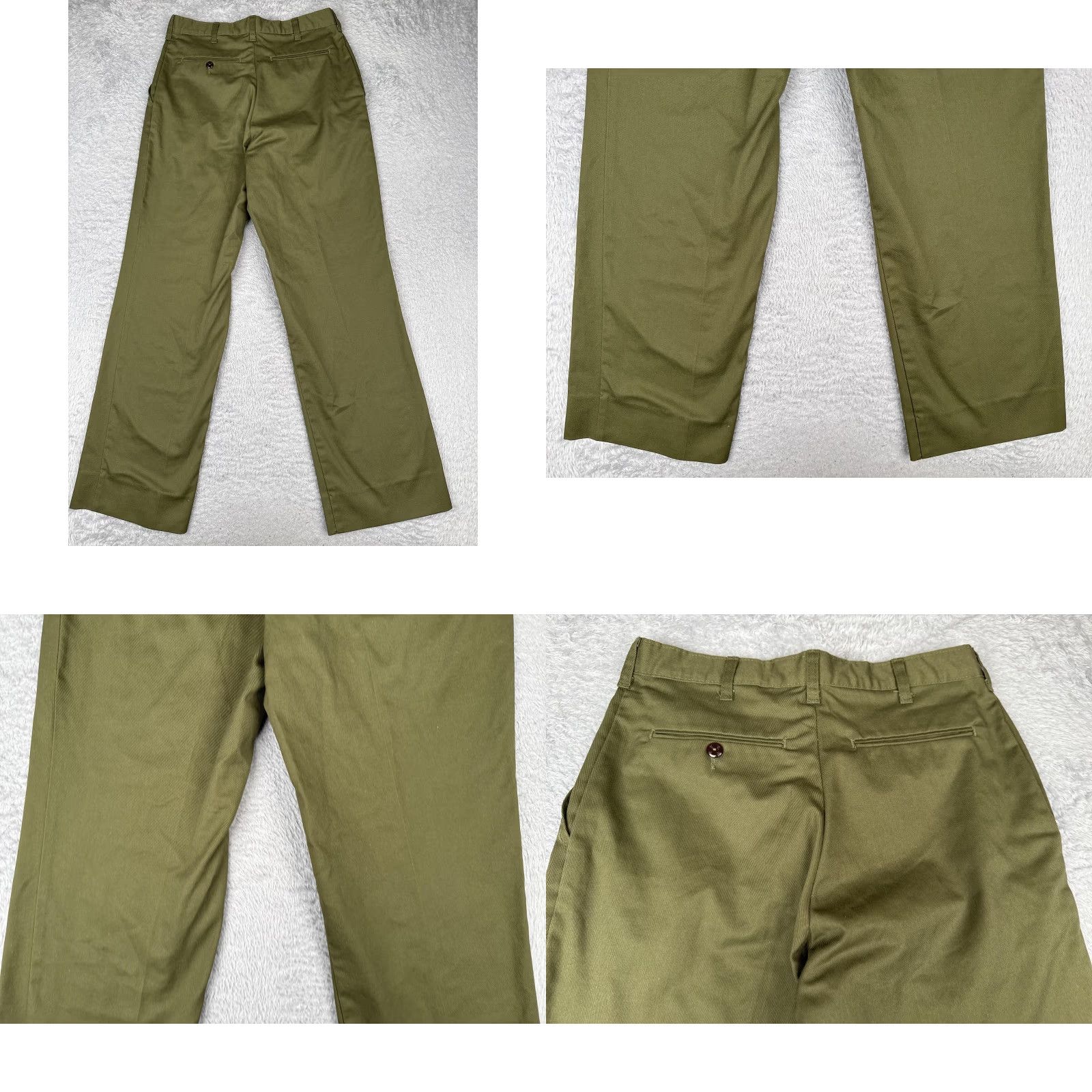 Vintage VINTAGE Boy Scouts of America Pants Mens 32x32 Olive Green Twill Straight Leg Flat 1997 Size US 32 / EU 48 - 9 Thumbnail