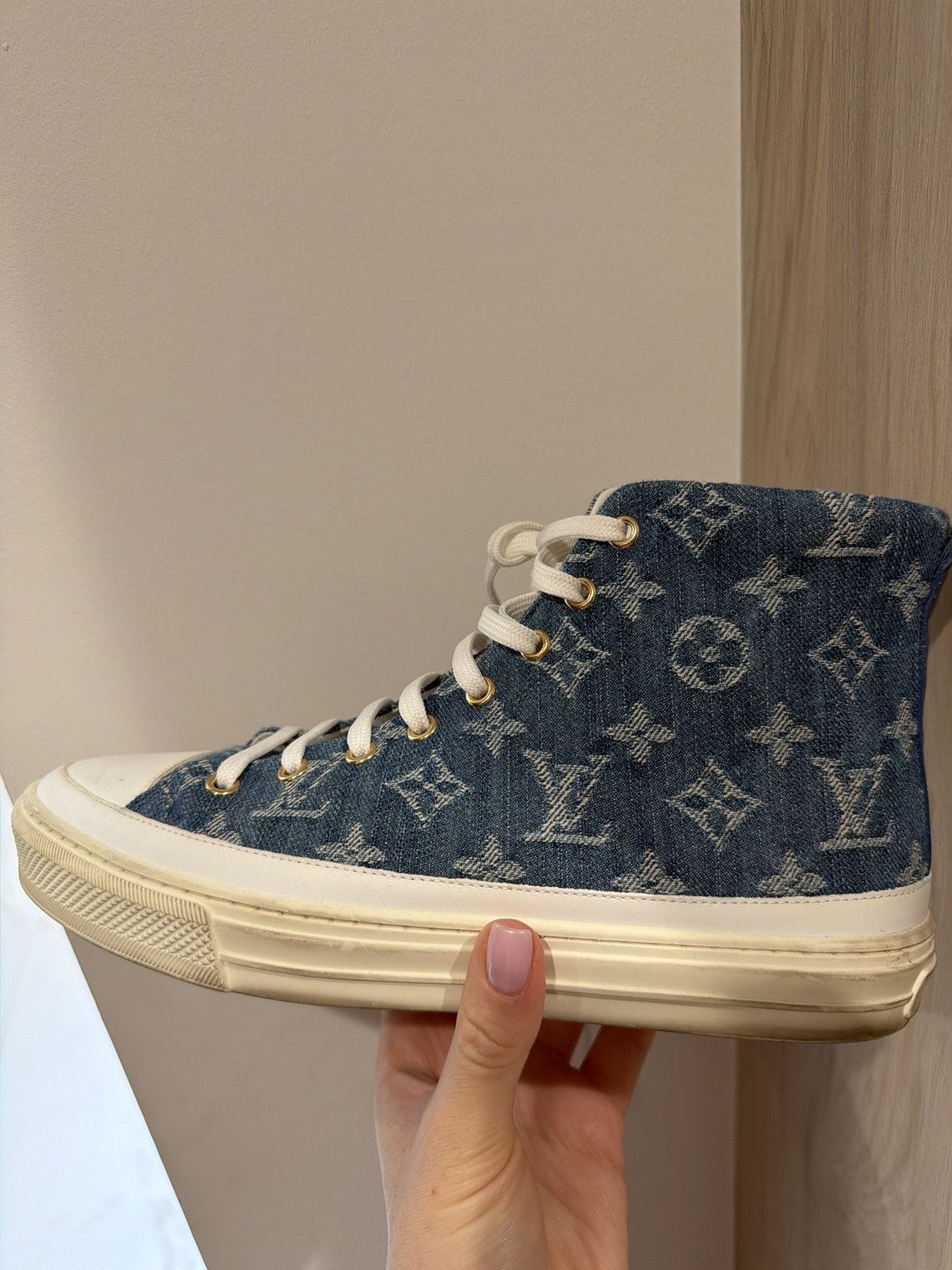 Louis Vuitton Louis Vuitton Denim womens sneakers Size US 9 / IT 39 - 10 Thumbnail