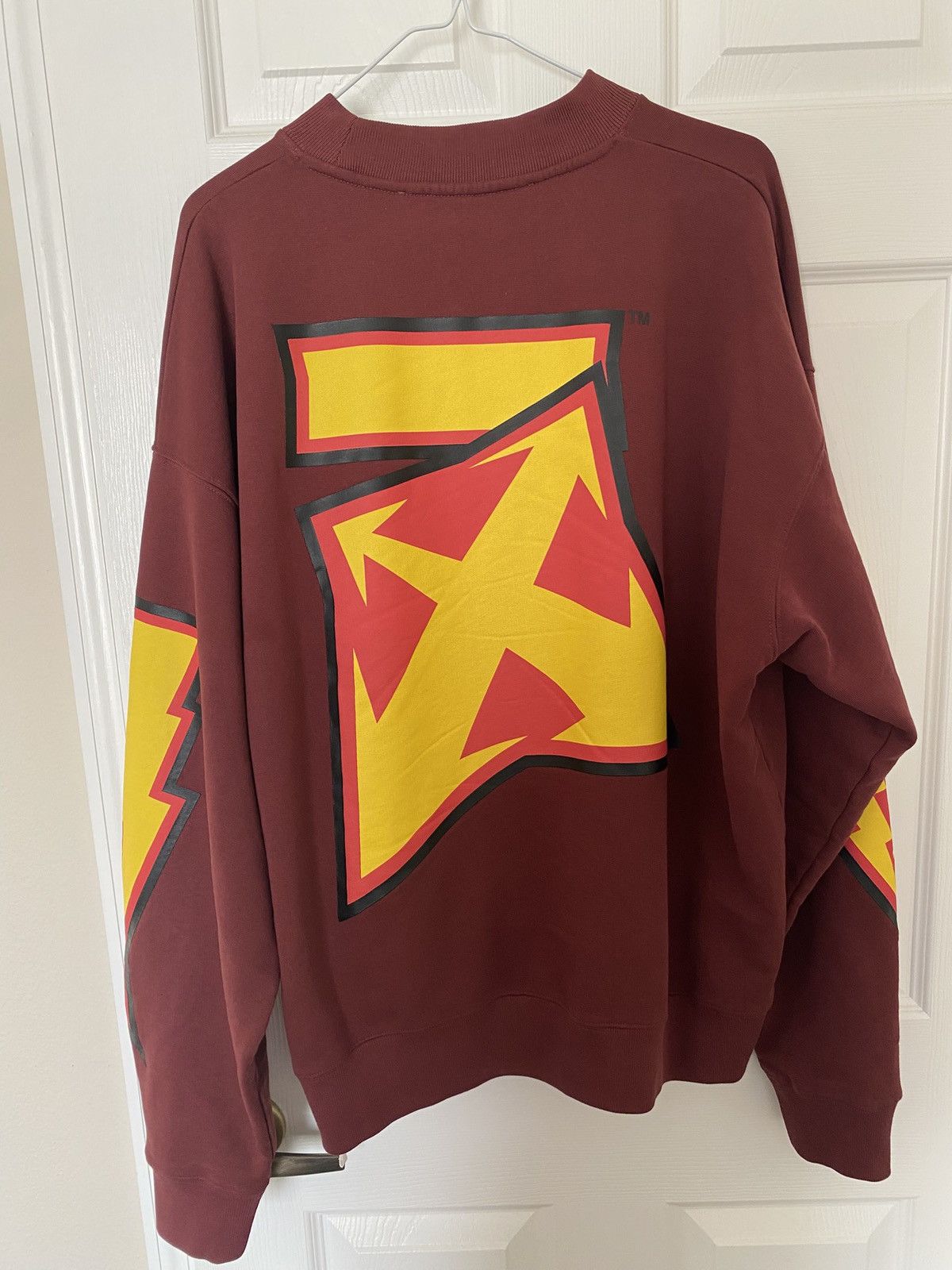 Off-White Off-White Thunder Crewneck Size Medium Size US M / EU 48-50 / 2 - 3 Thumbnail