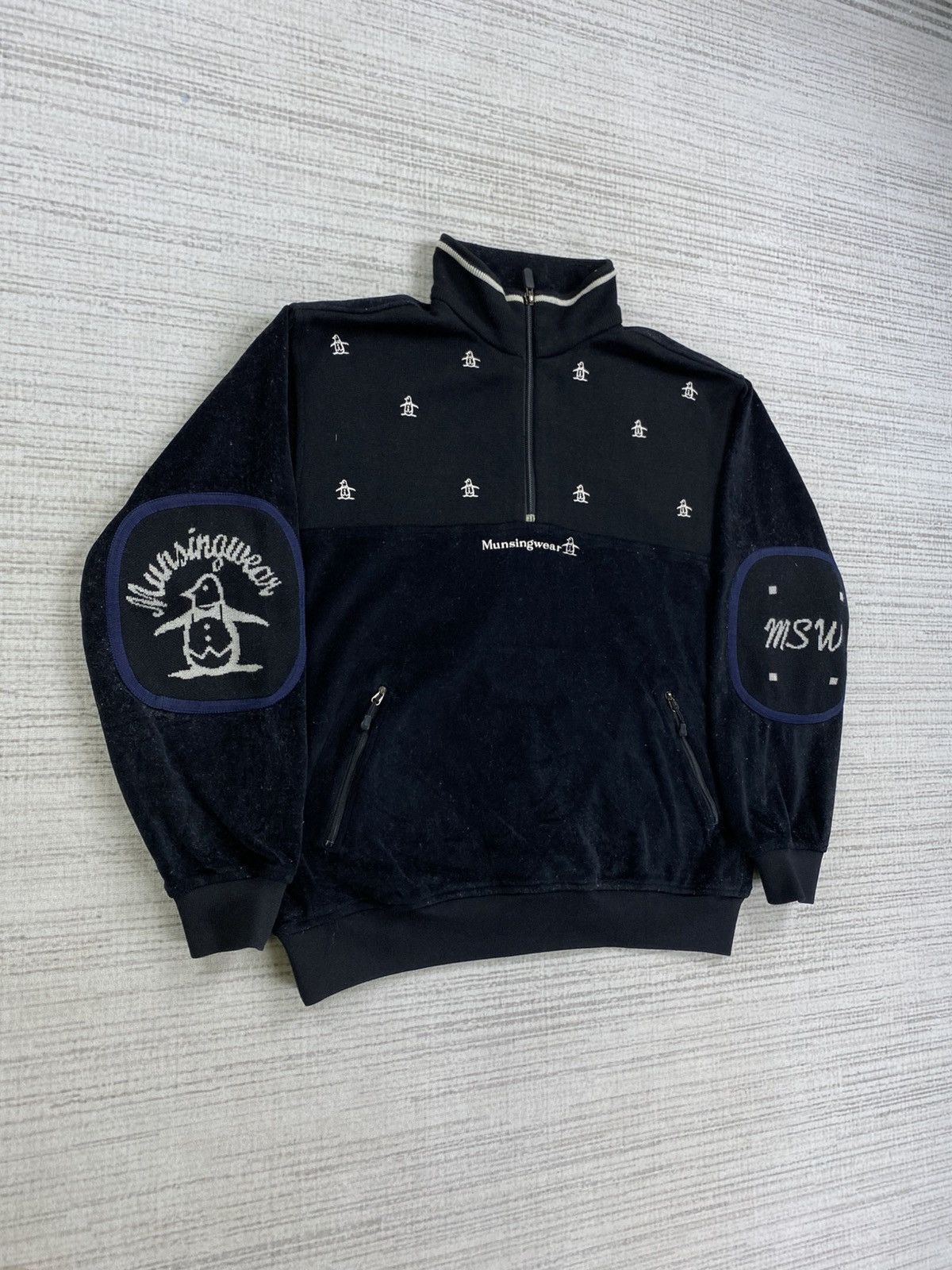Japanese Brand × Vintage Vintage 90s Munsingwear Embroidery Logo Halfzipper Jacket Size US M / EU 48-50 / 2 - 3 Thumbnail