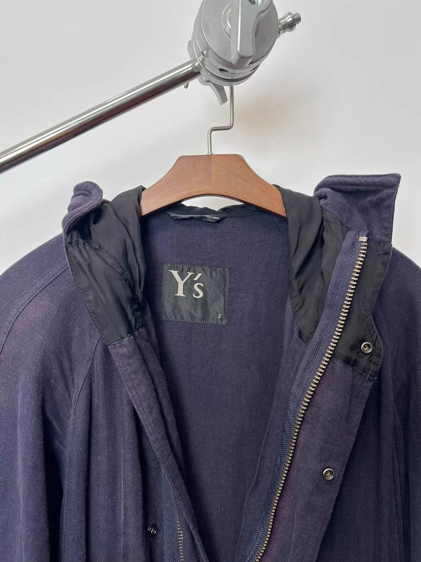 Yohji Yamamoto Hooded Long Parka Coat. Size US M / EU 48-50 / 2 - 4 Thumbnail
