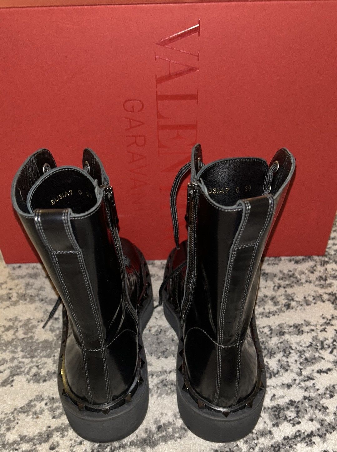 Valentino Valentino Garavani Rockstud M-Way Combat Boots Black size 39 Size US 9 / IT 39 - 11 Thumbnail