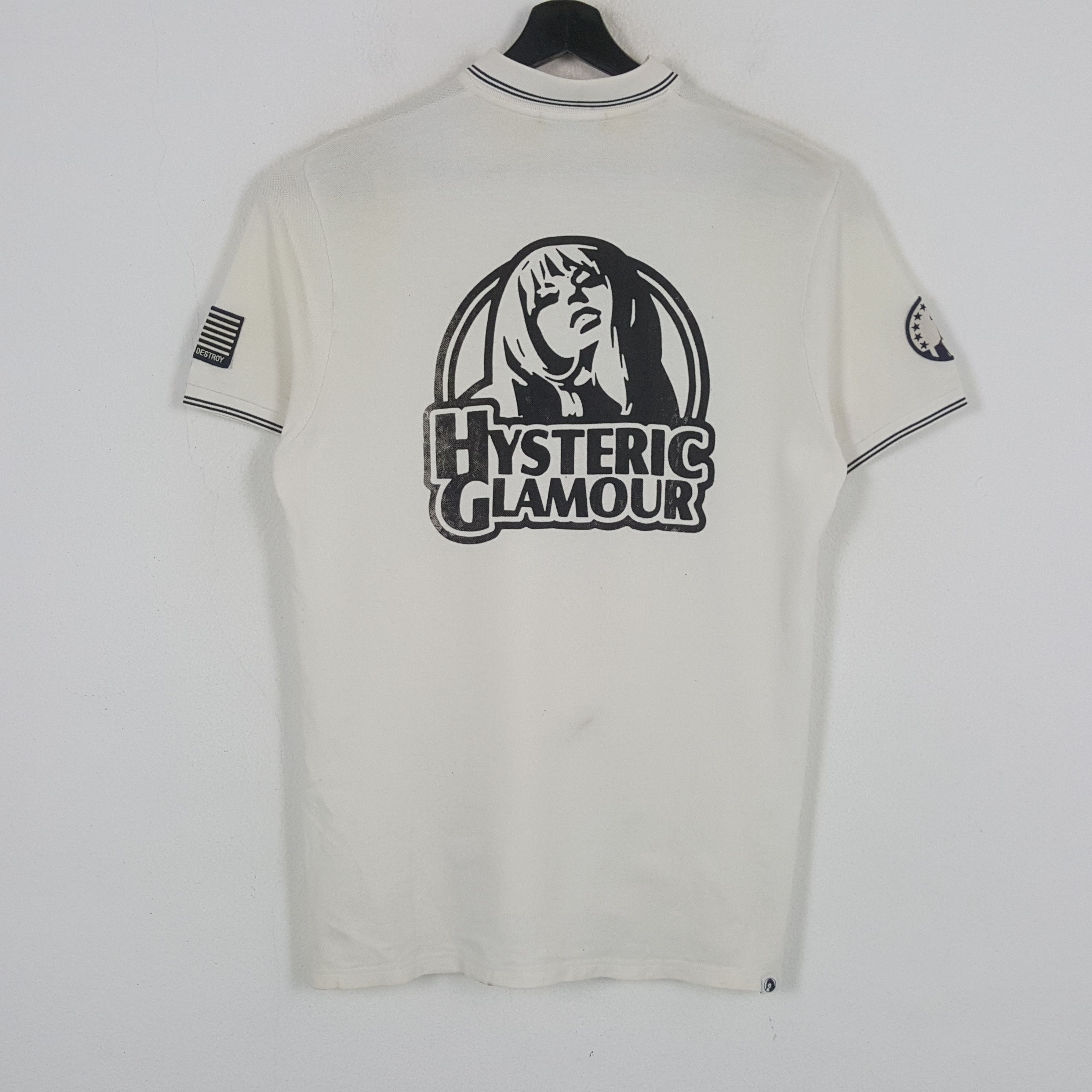 Hysteric Glamour × Japanese Brand × Vintage Hysteric Glamour Japanese Brand Custom Art Polos C285N14 Size US M / EU 48-50 / 2 - 1 Thumbnail