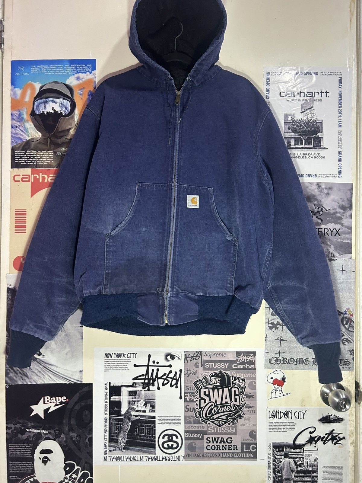 Carhartt Duck Carharrt JR102 NAVY 90’s Size US L / EU 52-54 / 3 - 4 Thumbnail