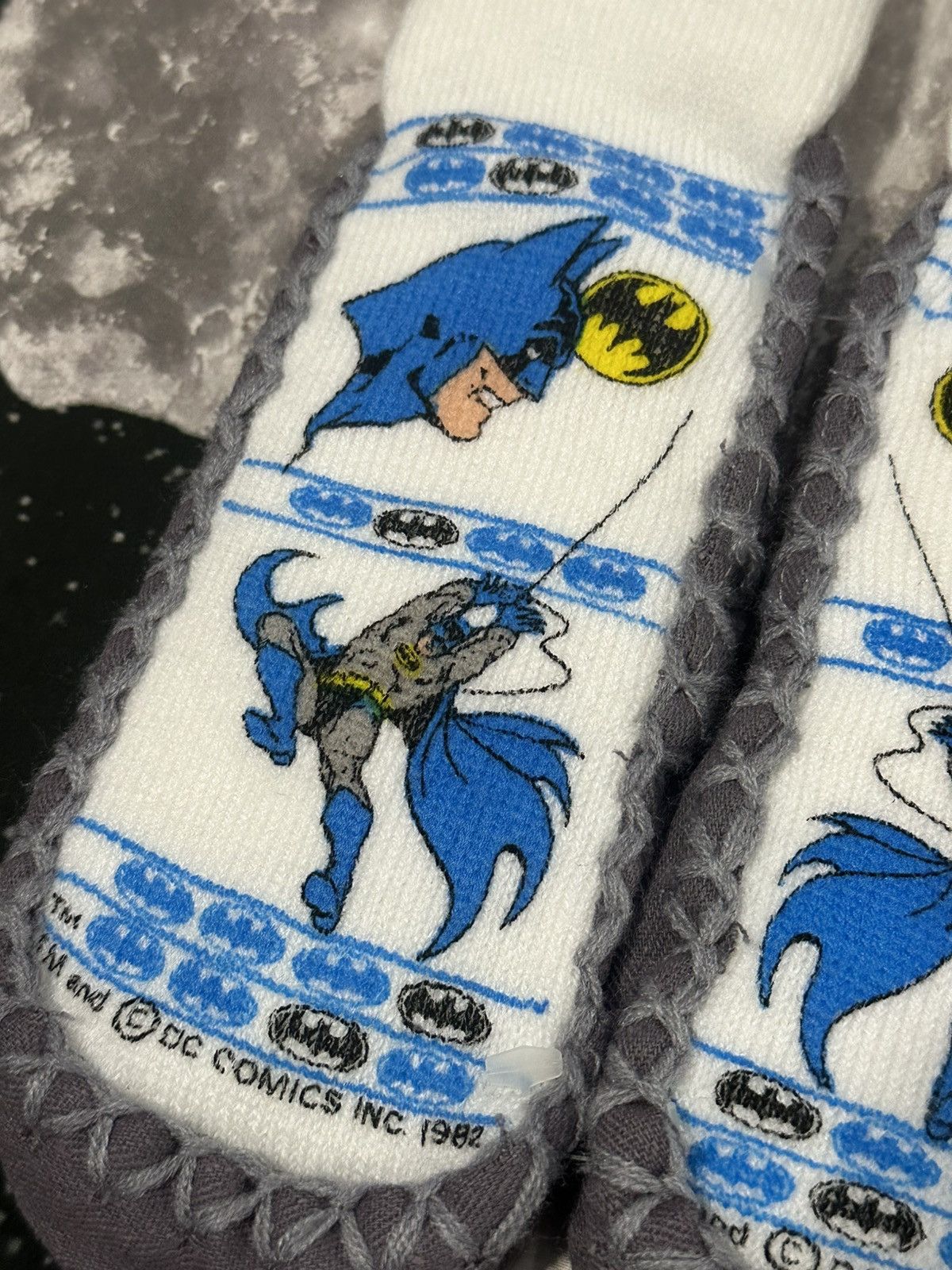 DC Comics DC Comics Batman Superhero Slipper Socks Size ONE SIZE - 2 Thumbnail