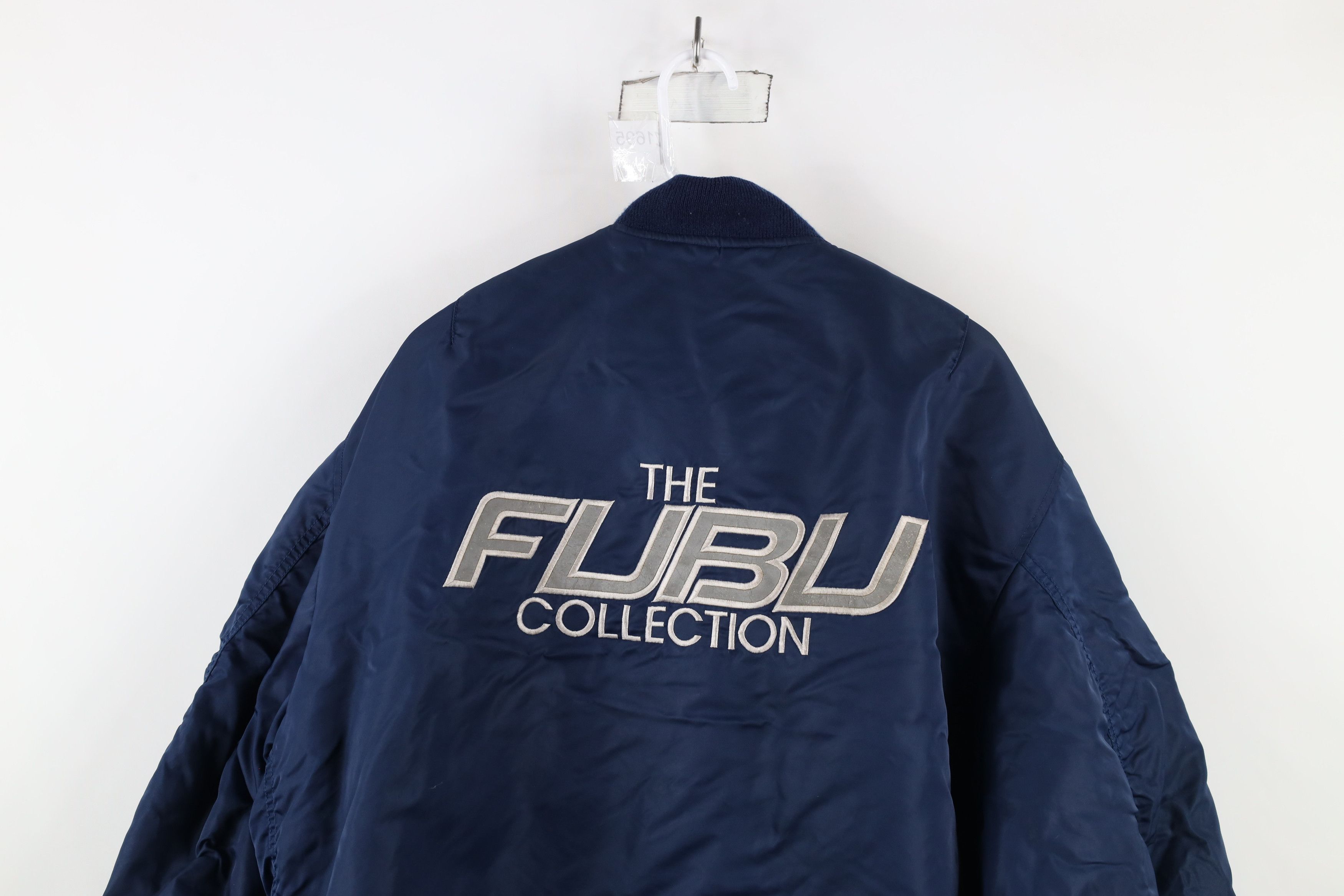 Fubu × Vintage Vintage 90s Fubu Spell Out Reversible Military Bomber Jacket Size US XL / EU 56 / 4 - 11 Thumbnail