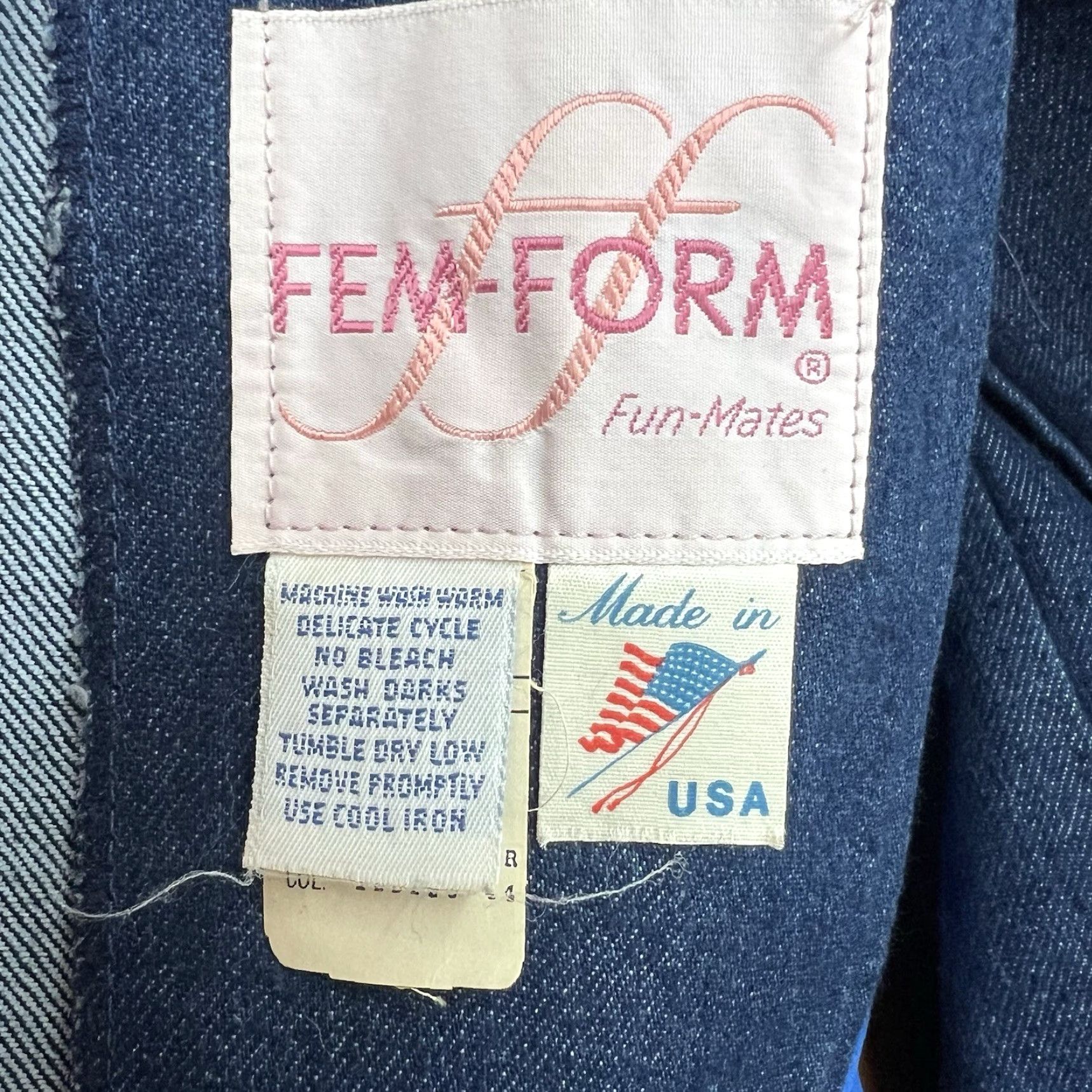Vintage VINTAGE Fem-Form Denim Blazer Women’s Size 18 Jacket Blazer Size XXL / US 16-18 / IT 52-54 - 7 Thumbnail