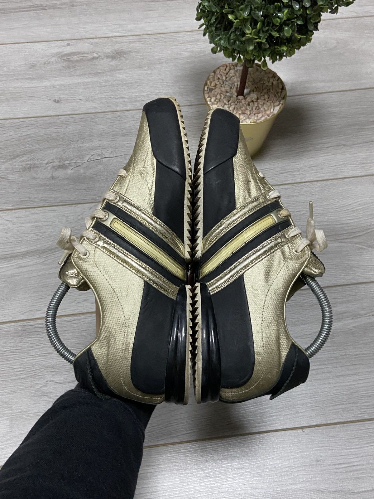 Adidas Y-3 Yohji vintage leather gold boxers trainers sneakers Size US 8.5 / EU 41-42 - 11 Thumbnail
