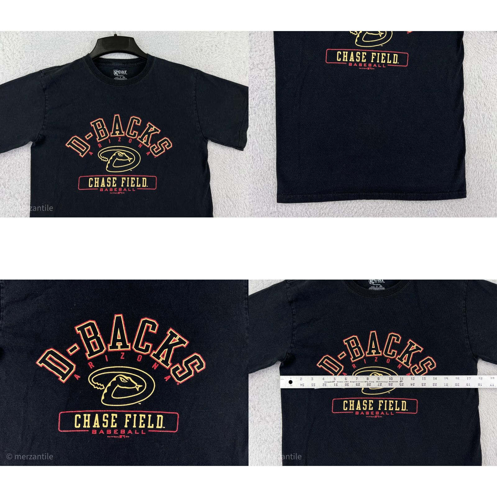Vintage GEAR FOR SPORTS Arizona Diamondbacks Shirt Mens Small Black Chase Field 2010 Size US S / EU 44-46 / 1 - 8 Thumbnail