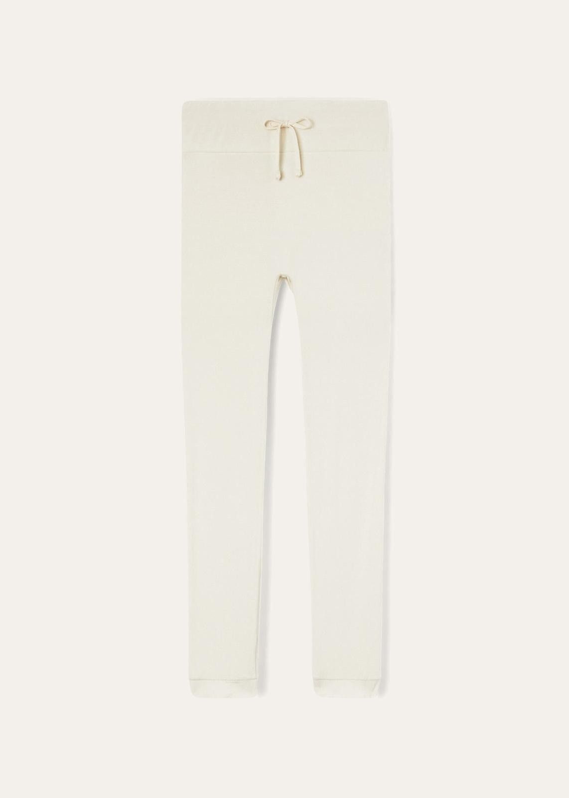 o1srvl11e1024 Cocooning Viscose Leggings in White