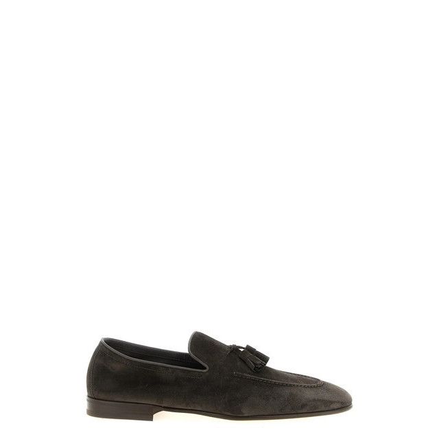 Brunello Cucinelli BRUNELLO CUCINELLI Gray Tassel Loafers New & Authentic (Men Size US 12 / EU 45 - 1 Thumbnail