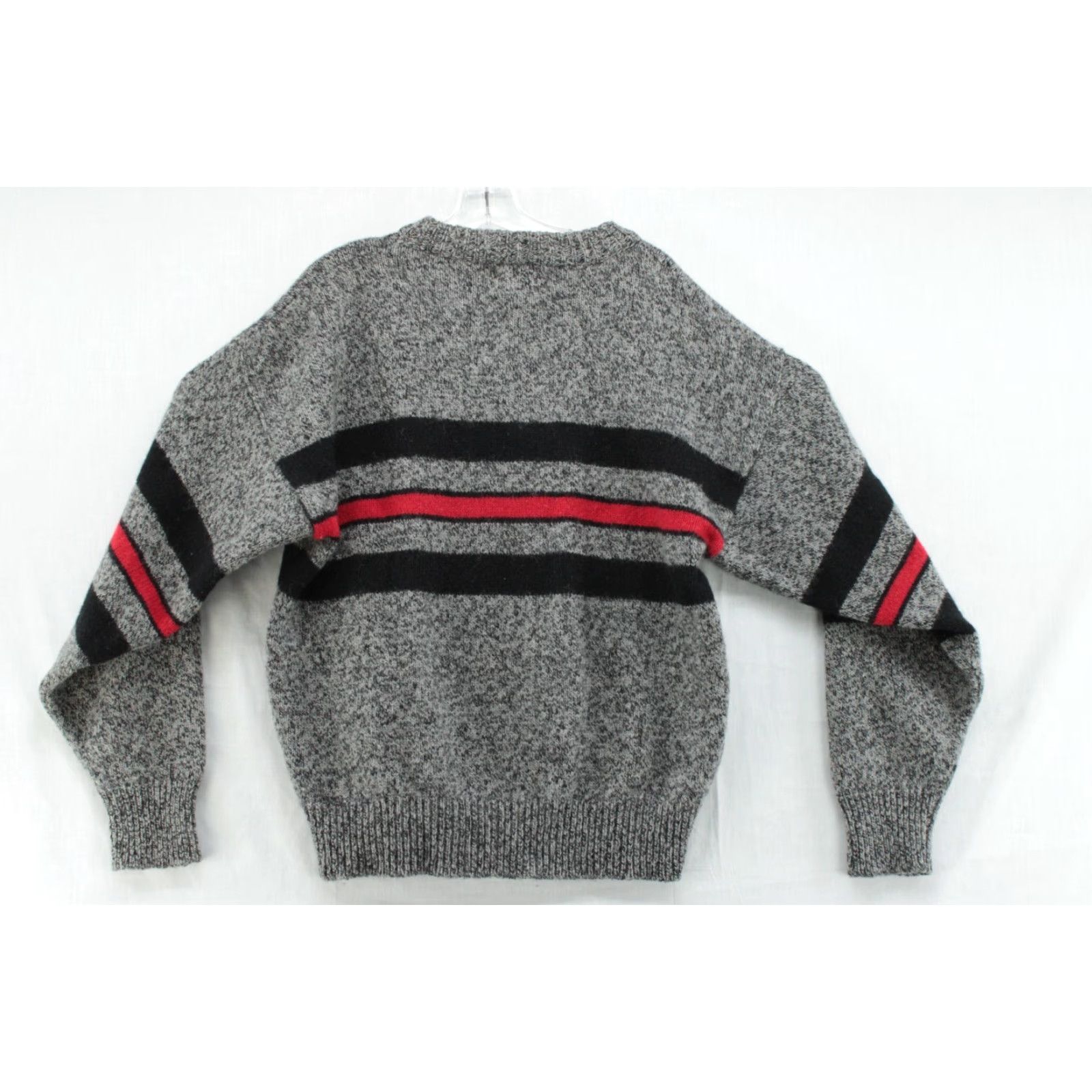CO VTG Environmental Clothing Co Sweater Mens Large Striped Wool Blend Nordic Cabin Core 80s 90s Multicolor Pullover Crew Neck Wool Knit Regular No Flaws Size US L / EU 52-54 / 3 - 3 Thumbnail