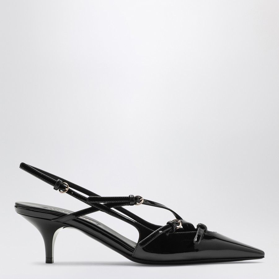 Miu Miu o1d2blof0924 Leather Slingback in Black Size US 9 / IT 39 - 1 Thumbnail