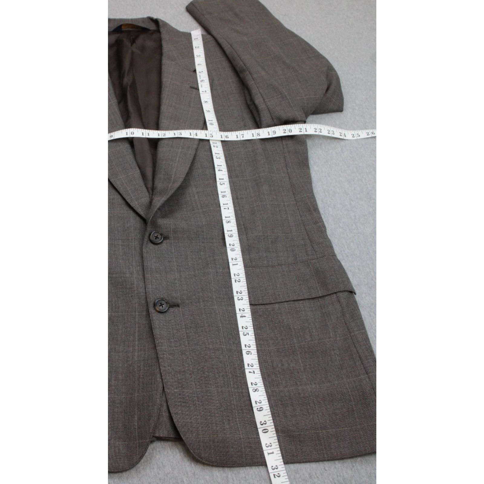 Brooks Brothers Brooks Brothers Blazer Mens 40R Makers Windowpane 2 Button Size 40R - 9 Thumbnail