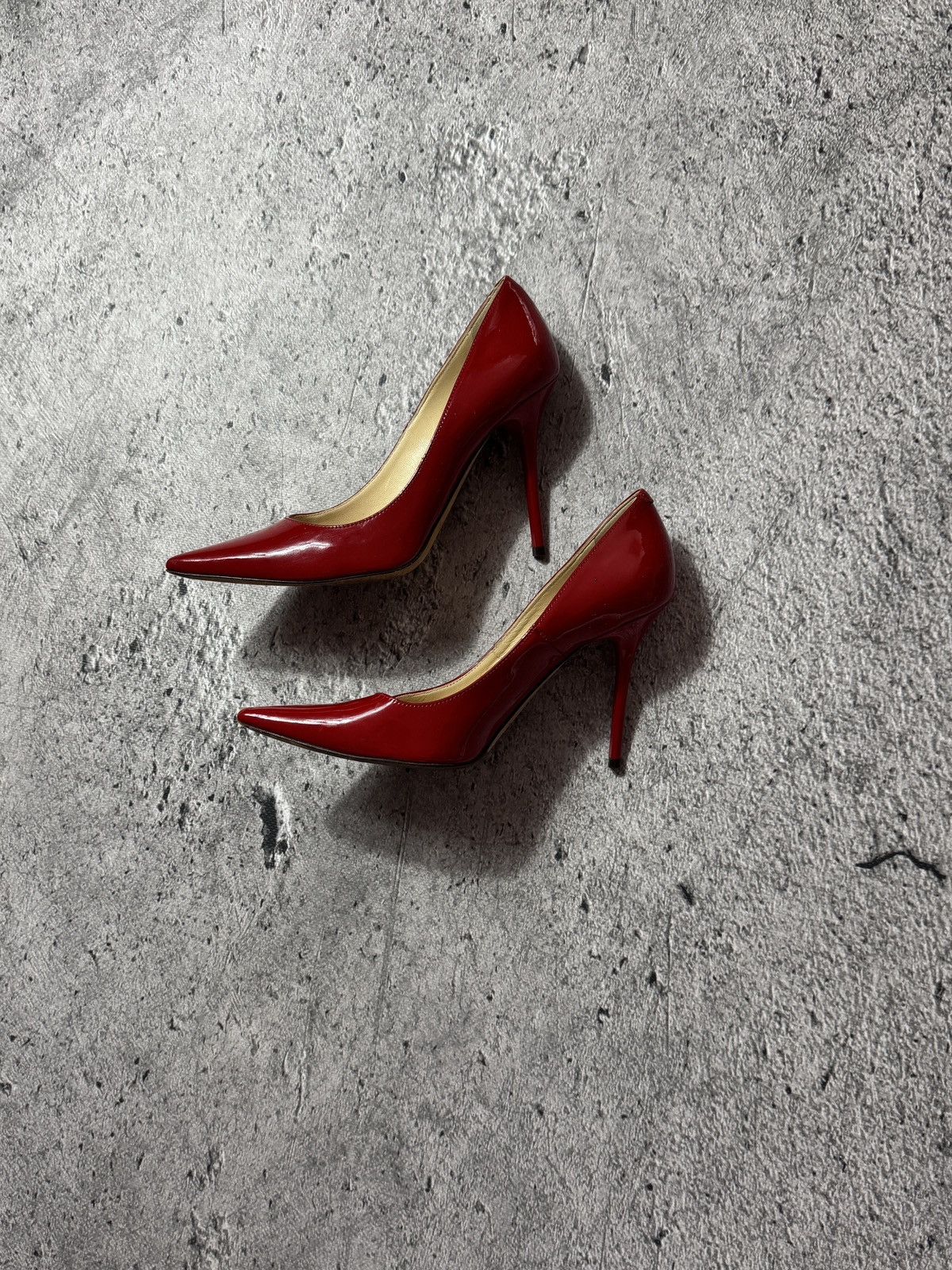 Jimmy Choo Jimmy Choo Red Patent Leather Pointed Toe Pumps Size 36 Size US 6 / IT 36 - 1 Thumbnail
