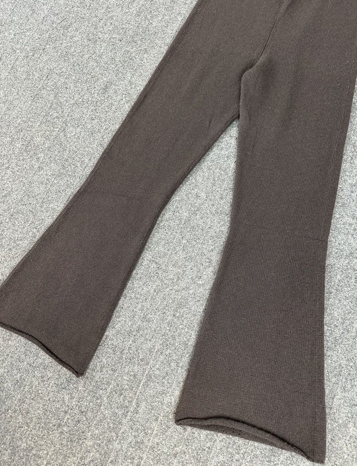 Yohji Yamamoto Yohji Yamamoto - 2007 Main Line Knit Wool Flared Sweat Pants Size 28" / US 6 / IT 42 - 3 Thumbnail