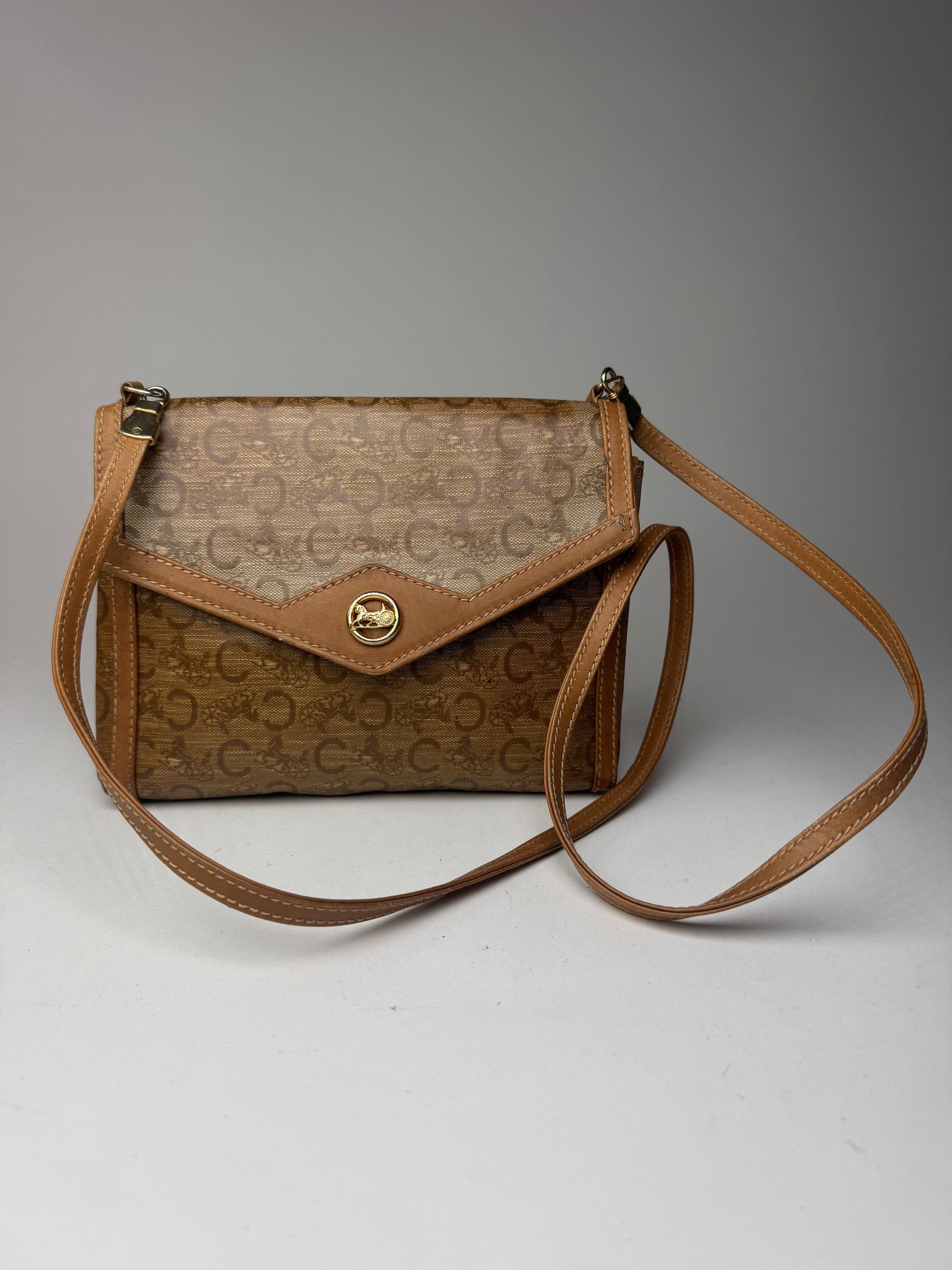 Celine Vintage Paris Leather Bag Brown Size ONE SIZE - 1 Thumbnail